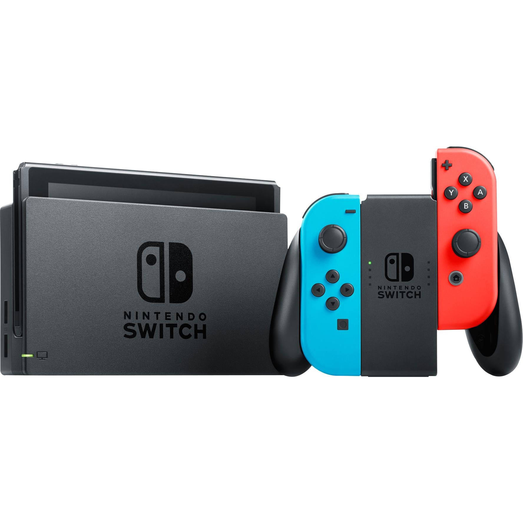 nintendo switch console neon