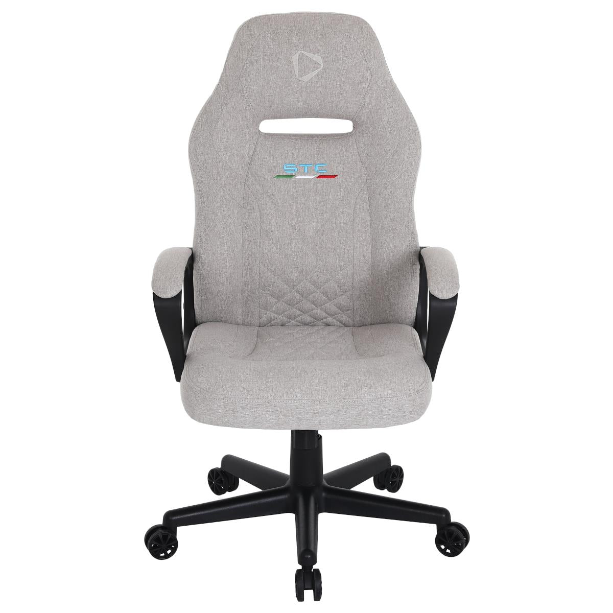 onex stc compact s series gaming/office chair (ivory) with short pile linen fabric