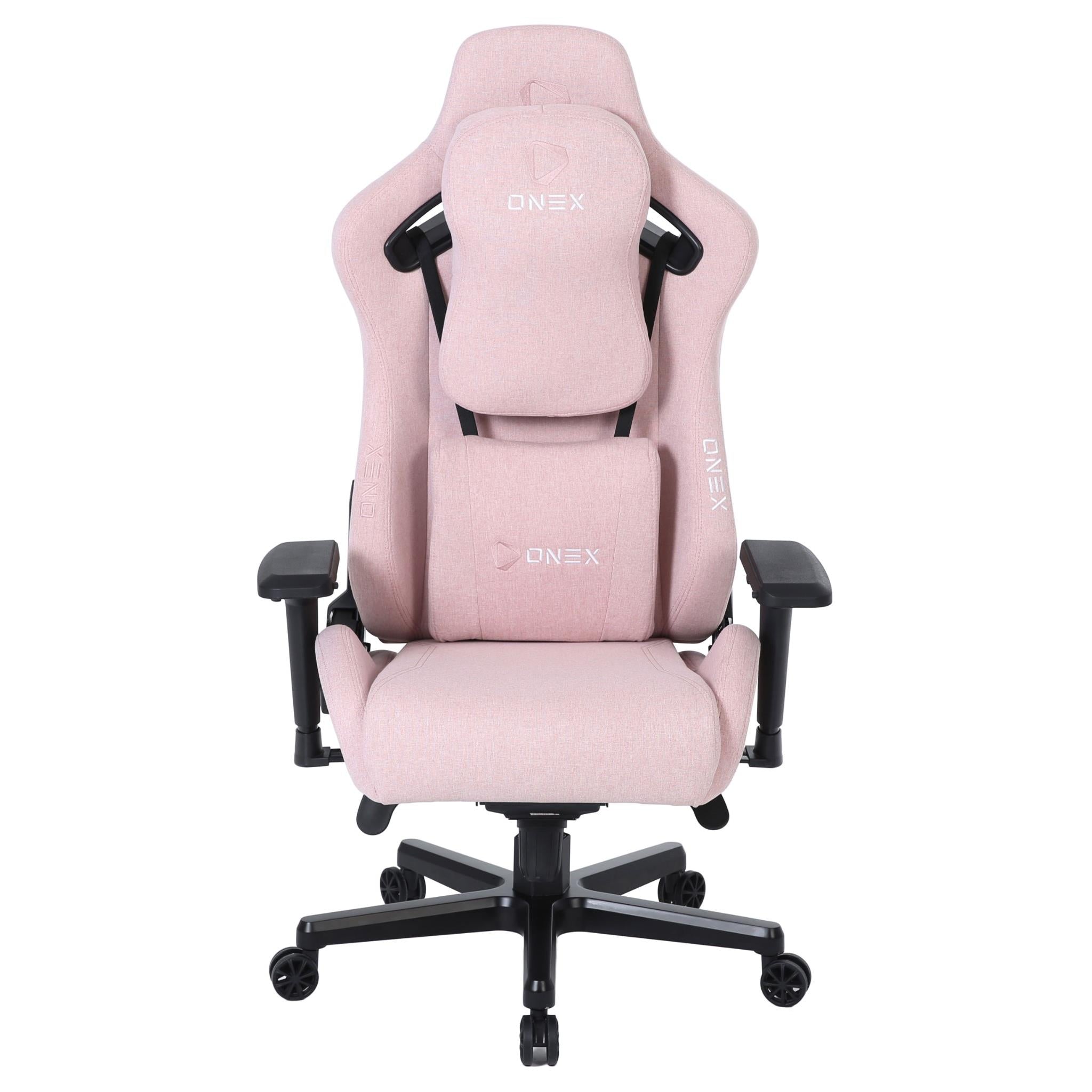 onex ev12 fabric xl edition gaming chair (pink)