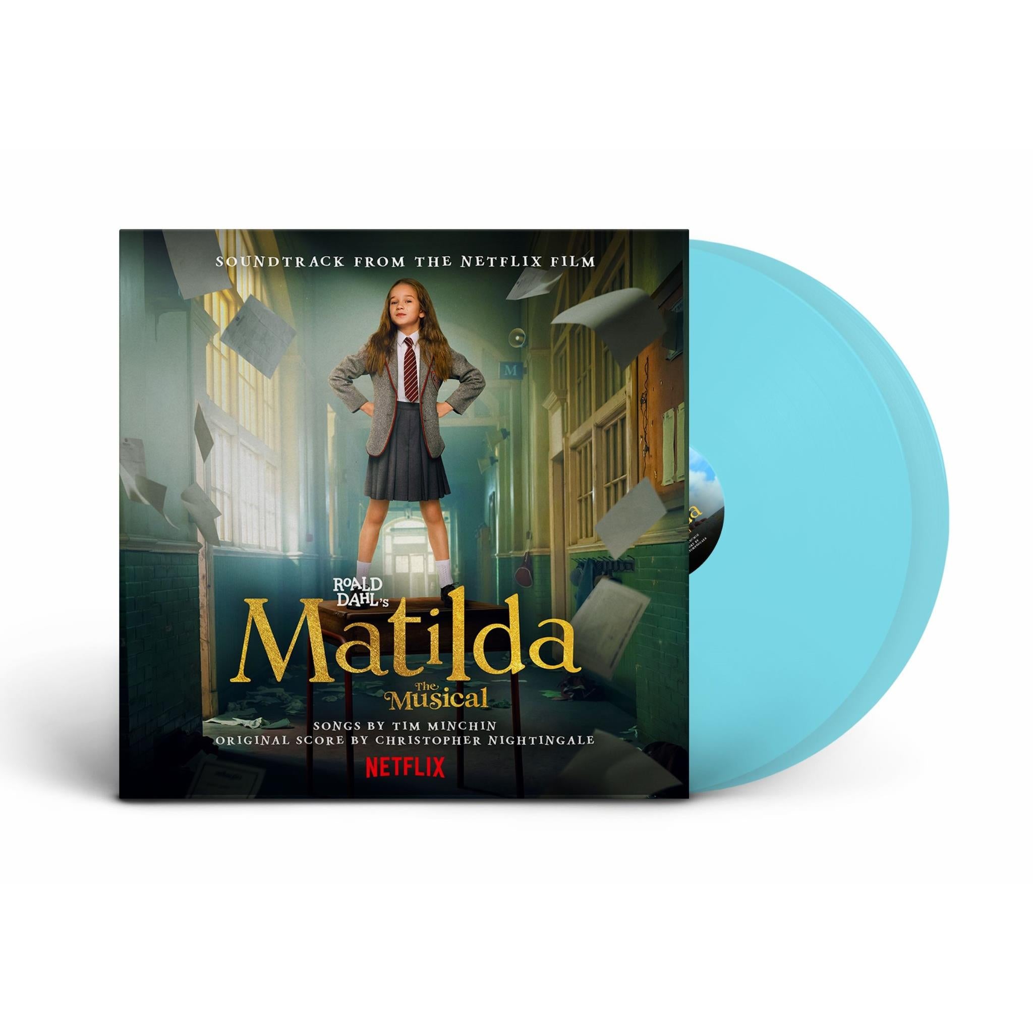 roald dahl's matilda the musical (soundtrack from the netflix film) (transparent light blue vinyl)