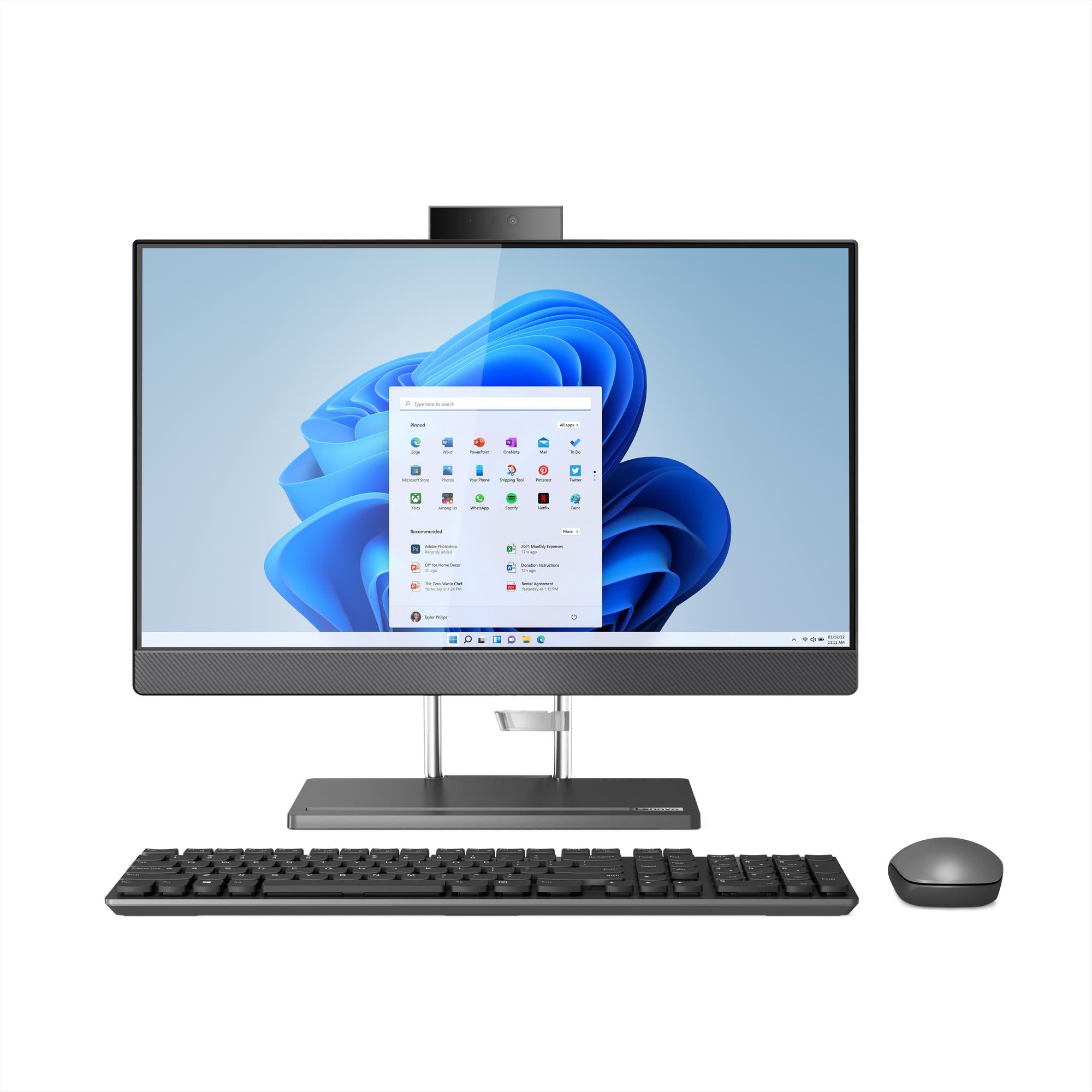 lenovo ideacentre aio 5i 23.8" fhd all-in-one pc (512gb) [12th gen intel i5]