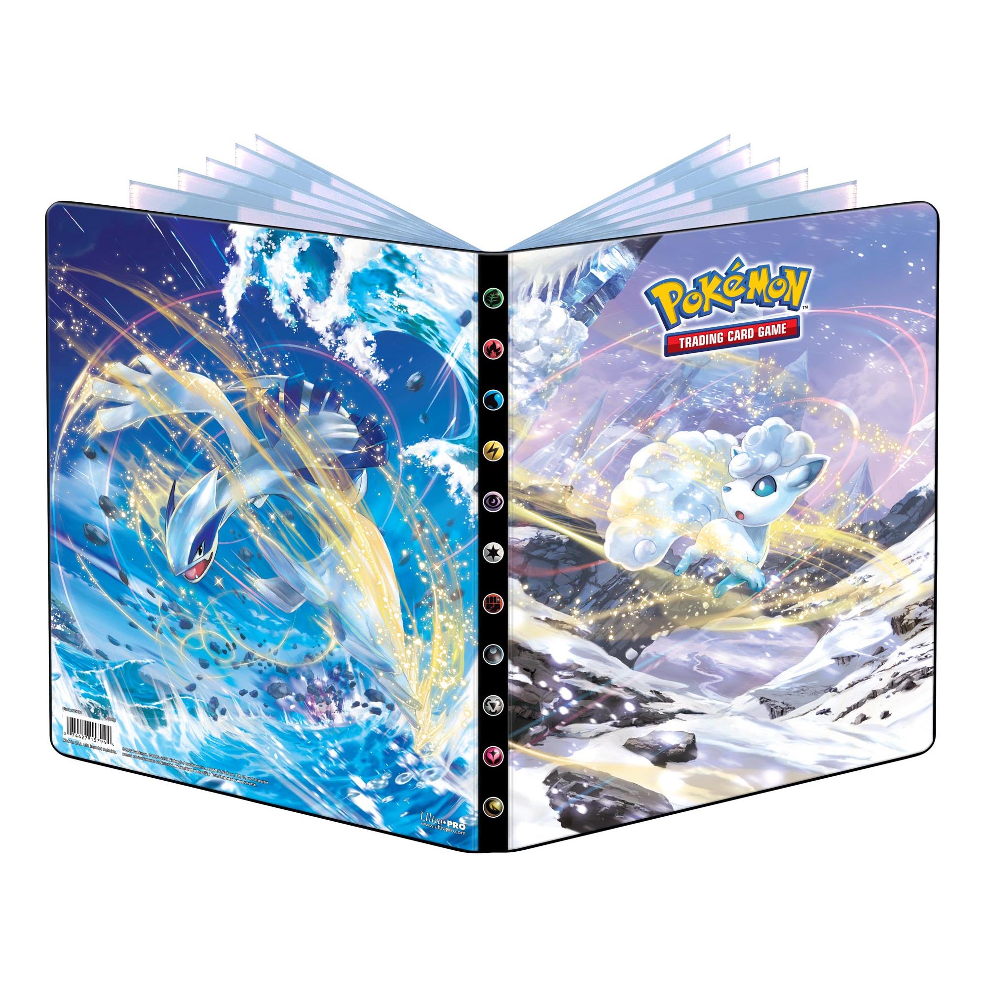 pokemon trading card game - ultra pro portfolio 9-pocket sword and shield 12 silver tempest