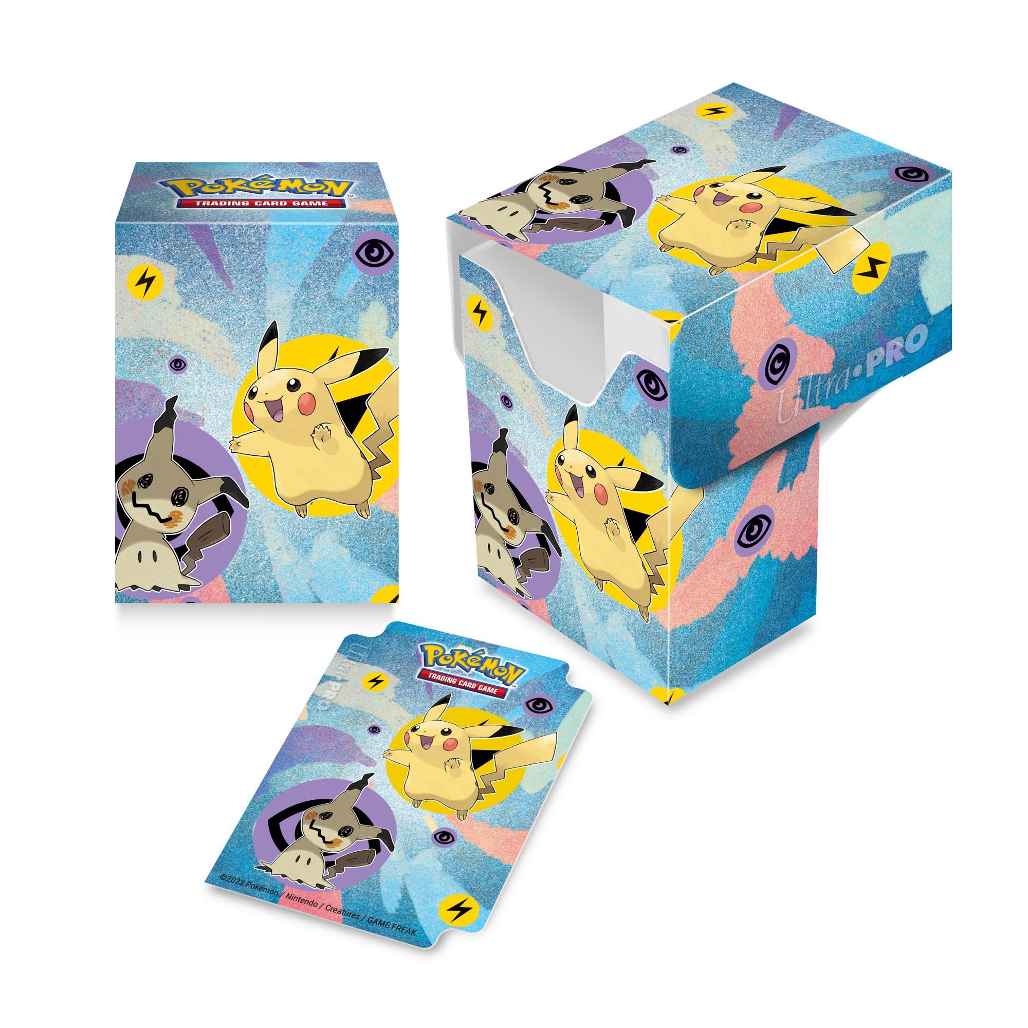 pokemon trading card game - ultra pro full view deck box -  pikachu & mimikyu