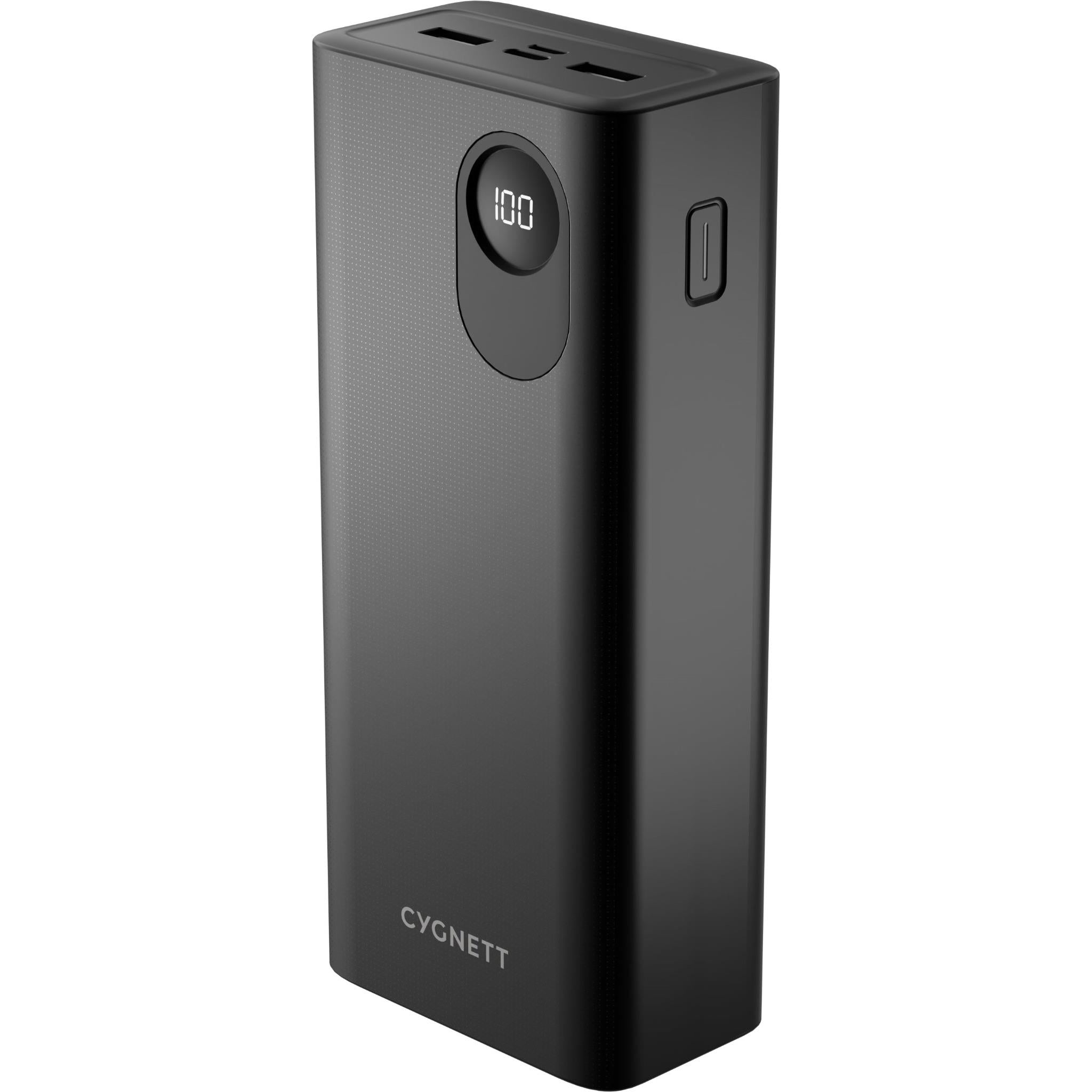 cygnett chargeup maxx digital 30k power bank (black)