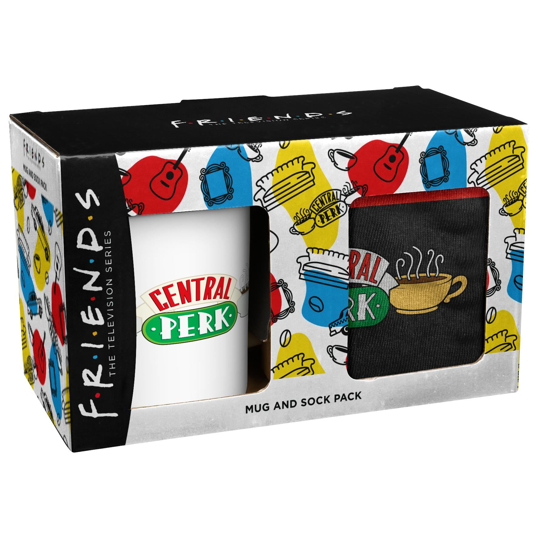 friends - central perk mug & sock pack