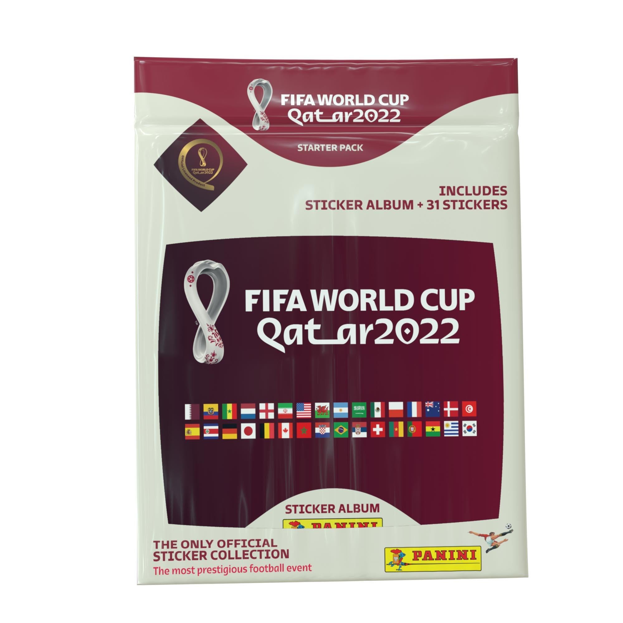 panini 2022 fifa world cup qatar official sticker collection starter pack