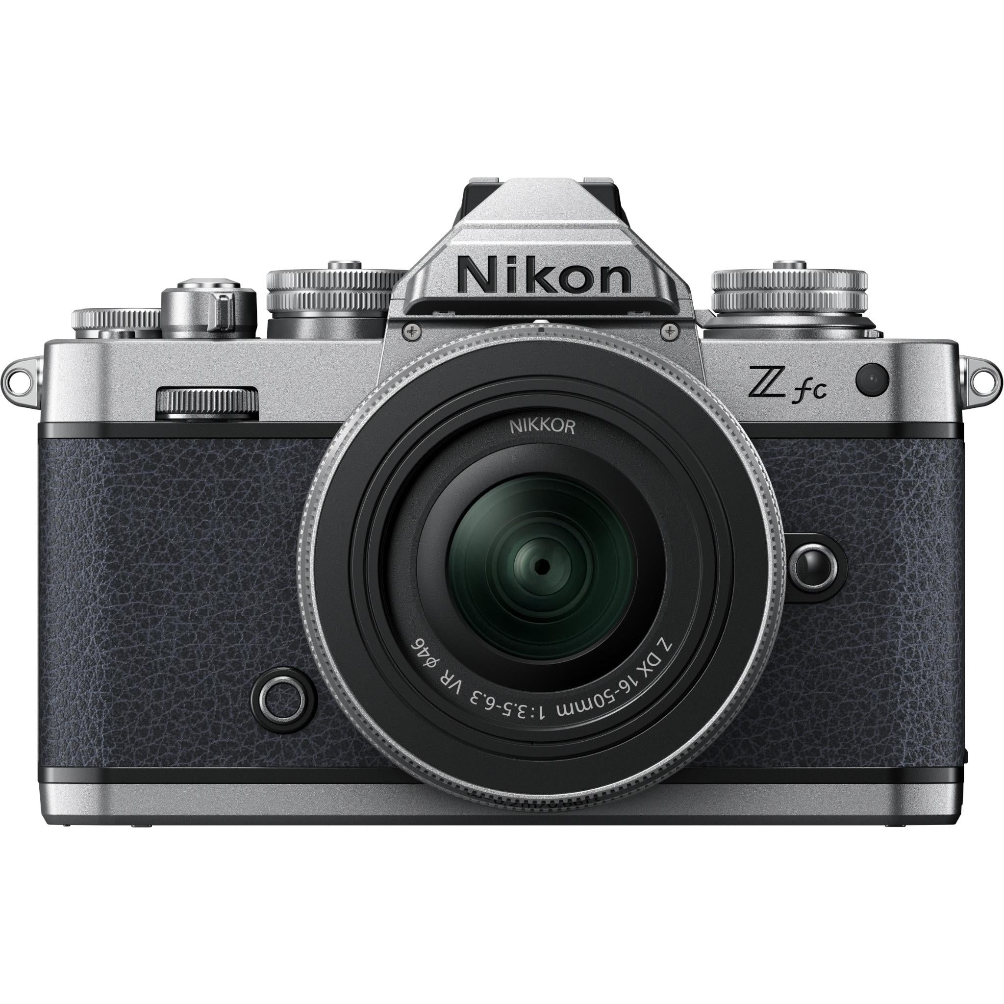 nikon z fc mirrorless camera with nikkor z 16-50mm lens (midnight grey)