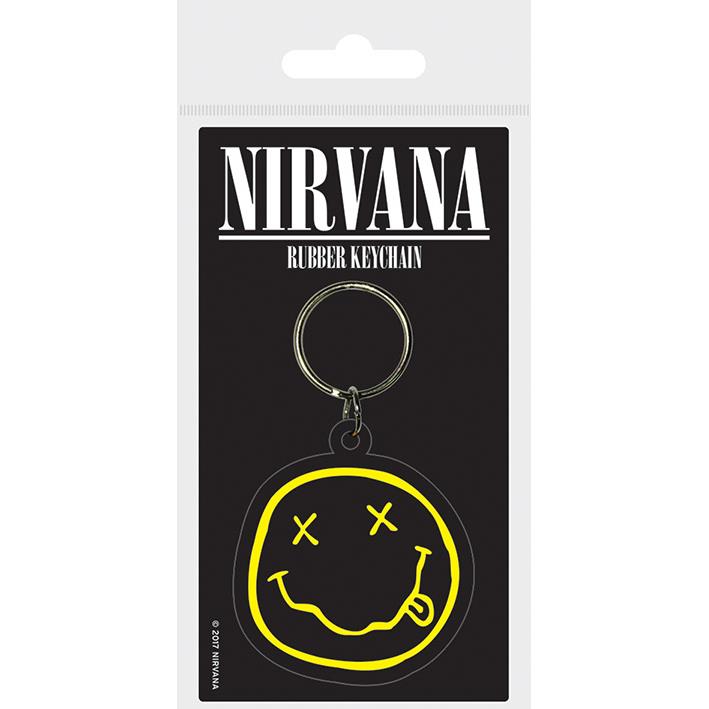 nirvana - smiley keyring