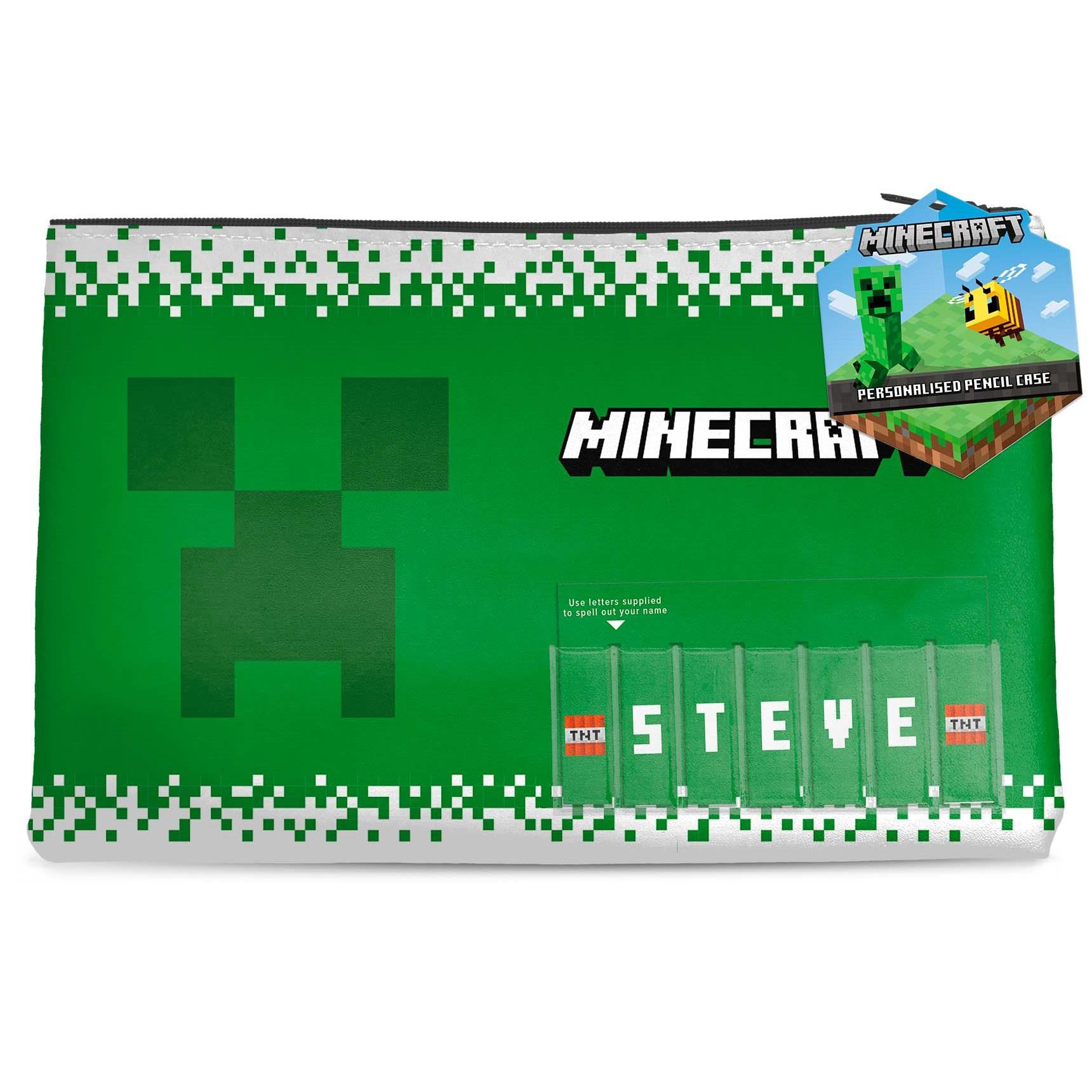 minecraft - steve name pencil case