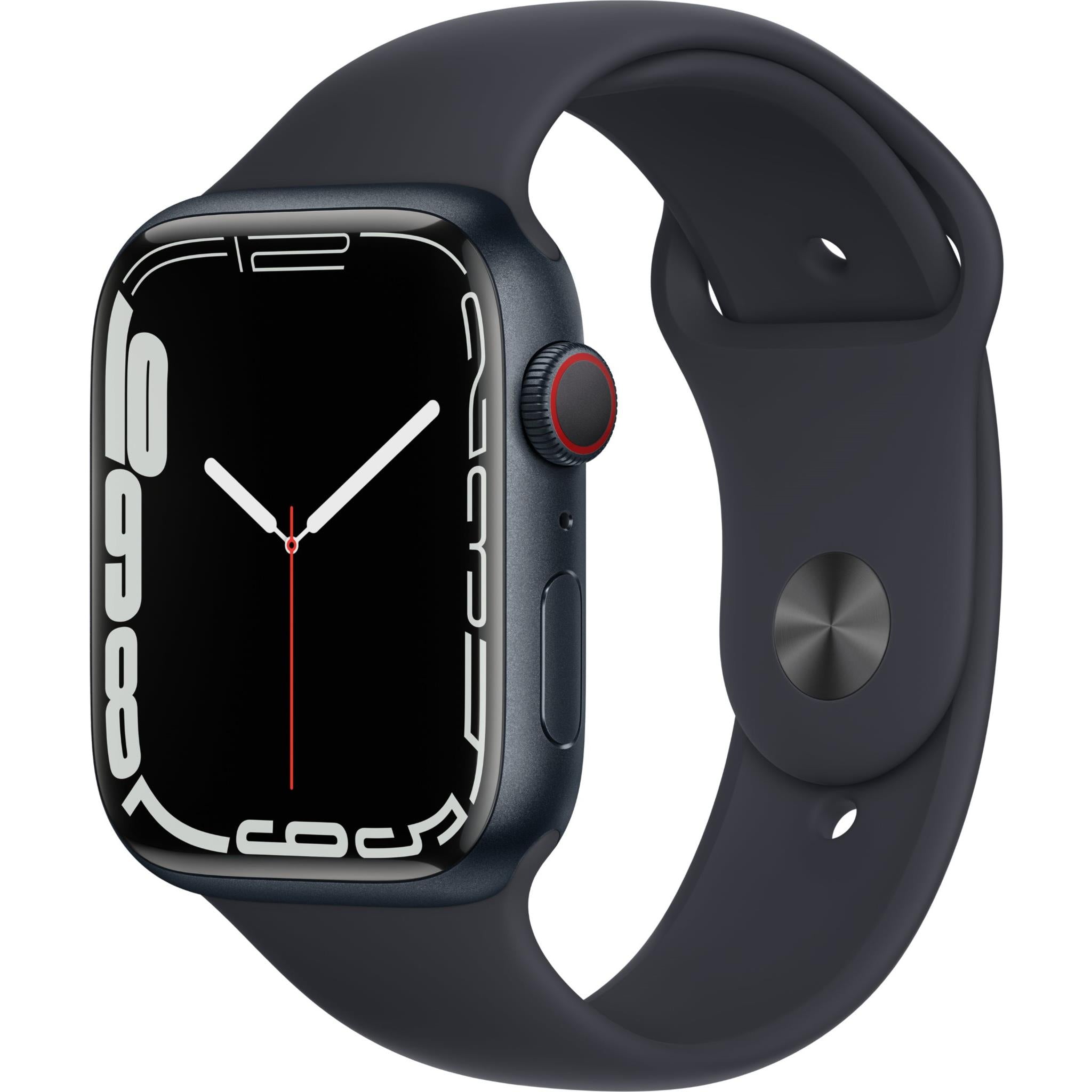 apple watch series 7 45mm midnight aluminium case gps + cellular [^renewed]
