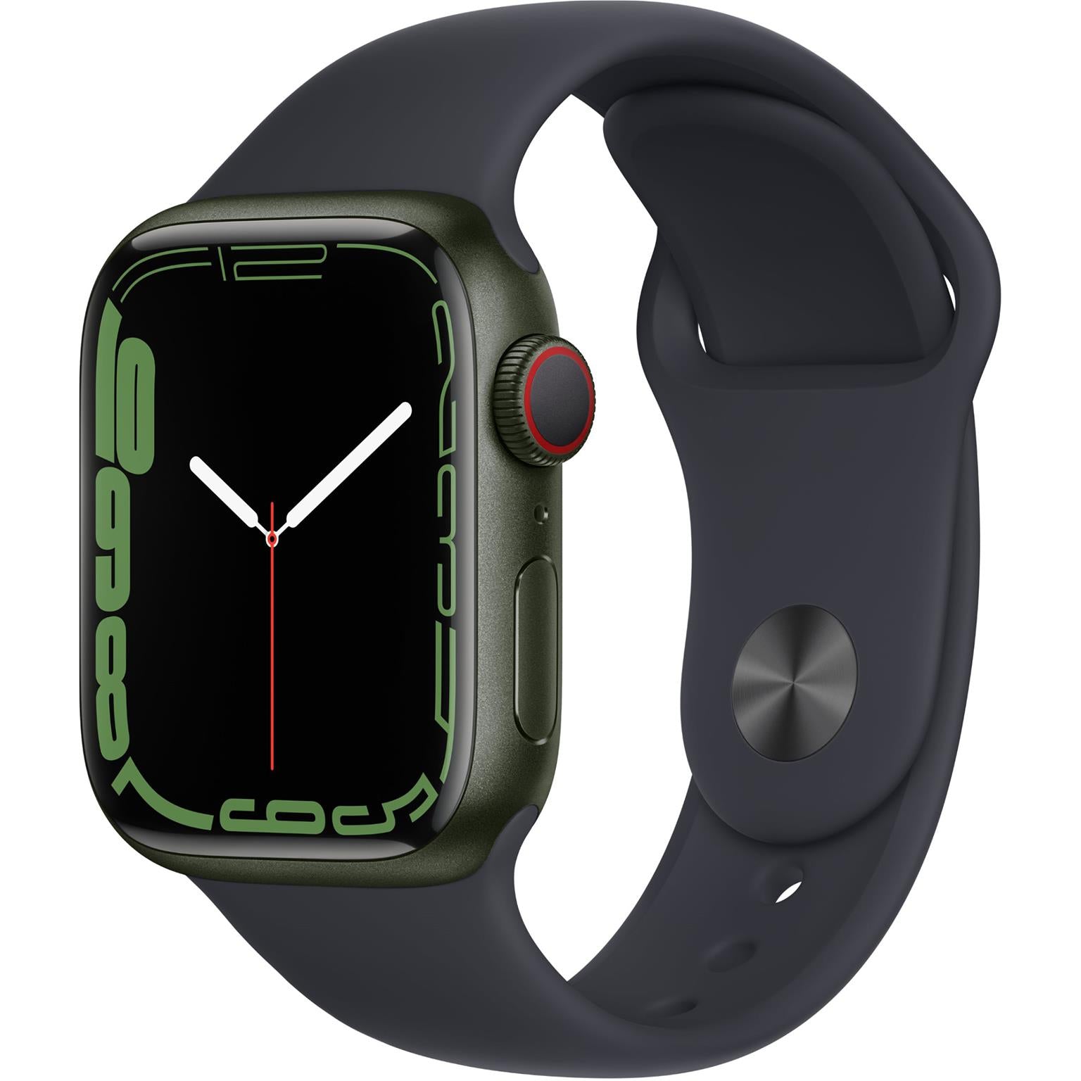 apple watch series 7 41mm green aluminium case gps + cellular [^renewed]