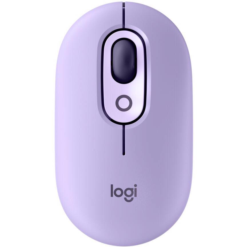 logitech pop mouse with emoji (cosmos lavender)