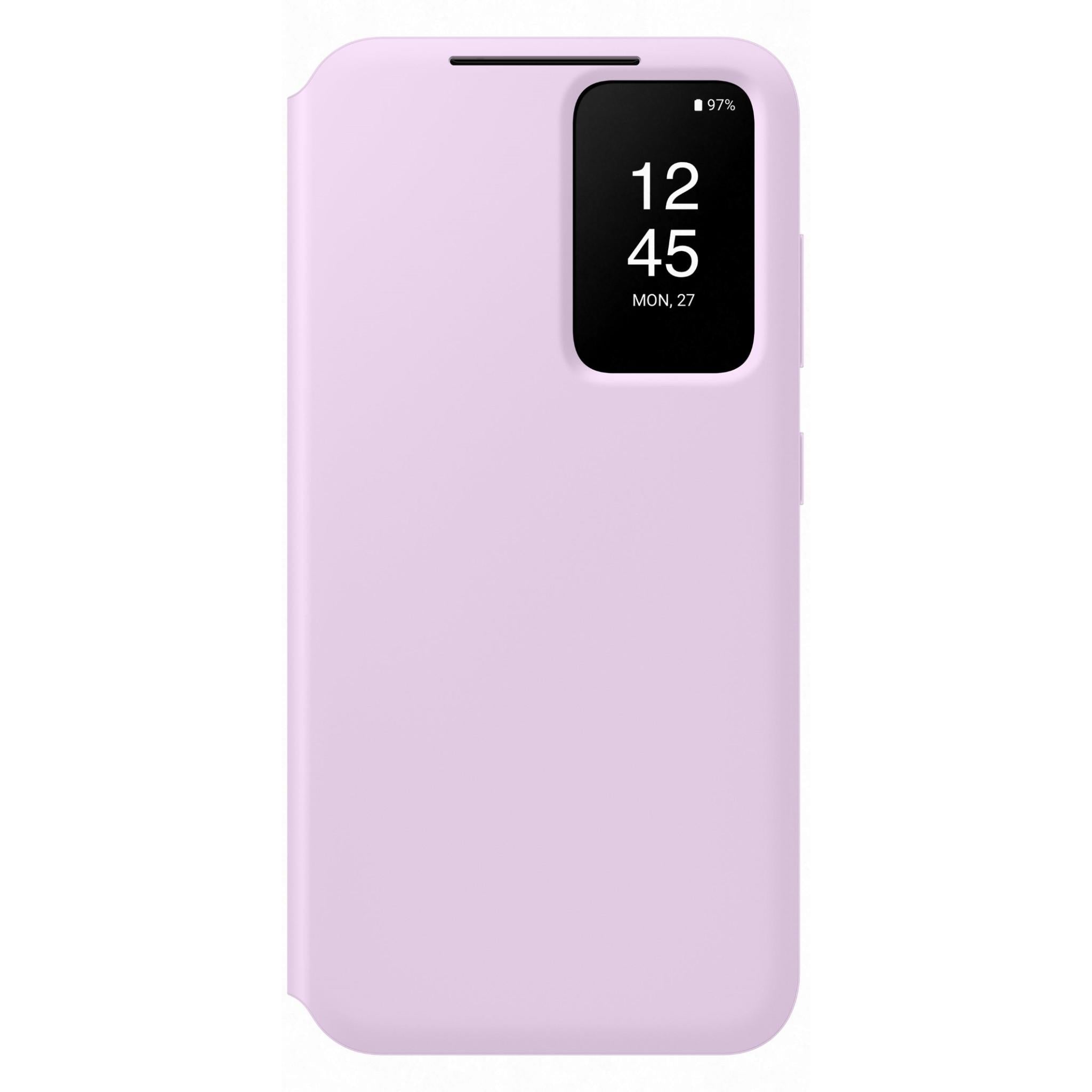 samsung smart clear view wallet case for galaxy s23 (lavender)