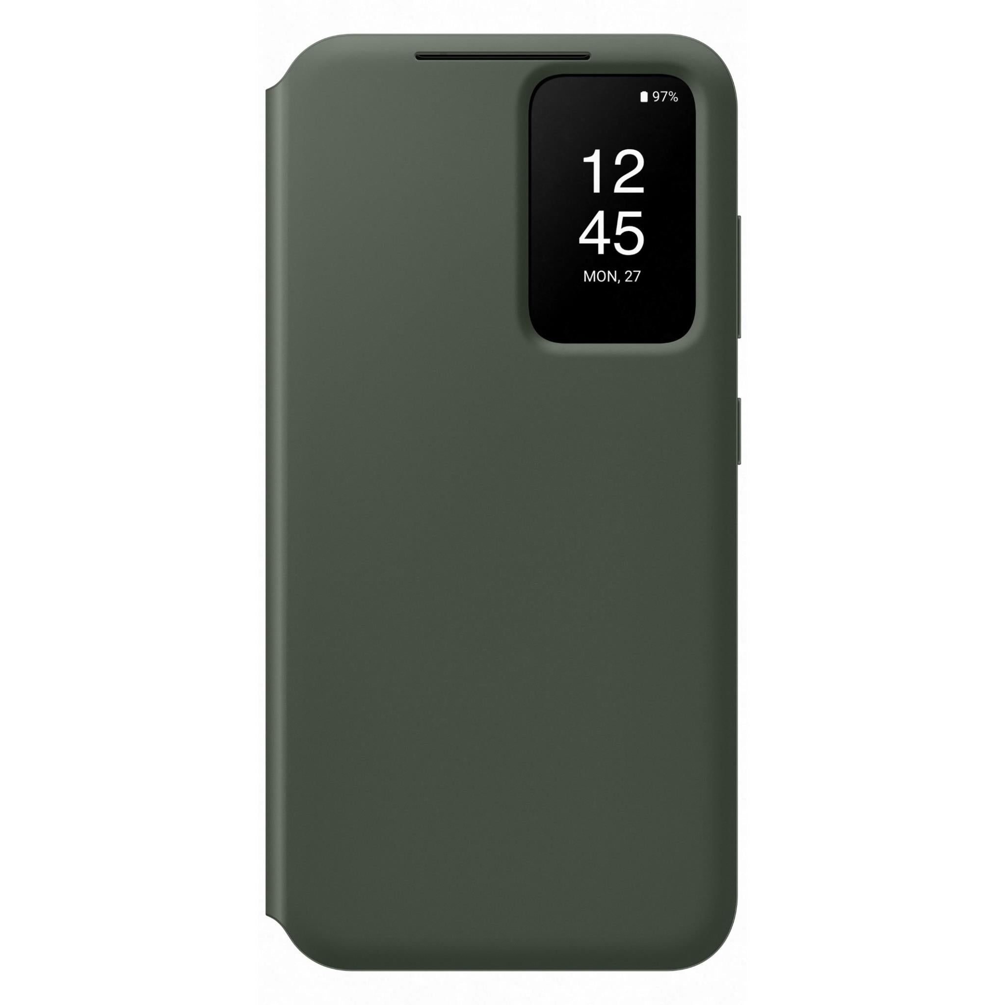 samsung smart clear view wallet case for galaxy s23 (green)