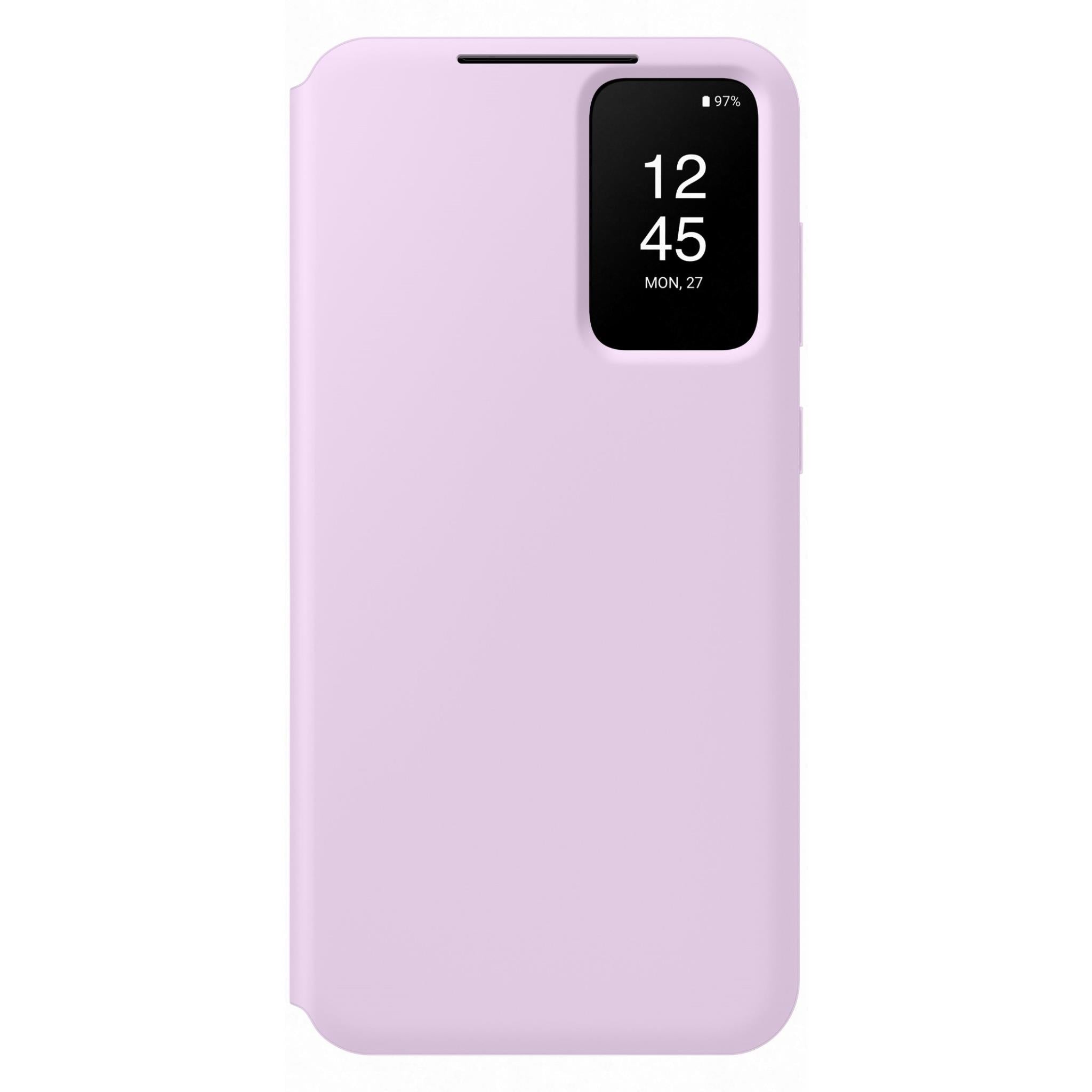 samsung smart clear view wallet case for galaxy s23+ (lavender)
