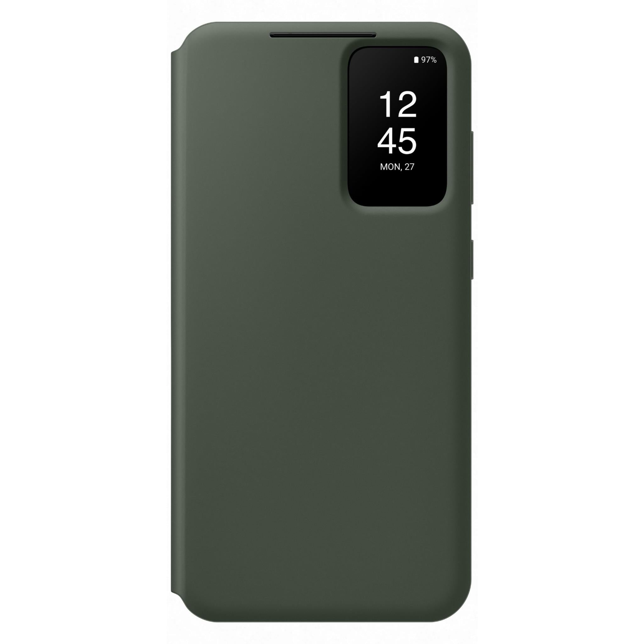 samsung smart clear view wallet case for galaxy s23+ (green)