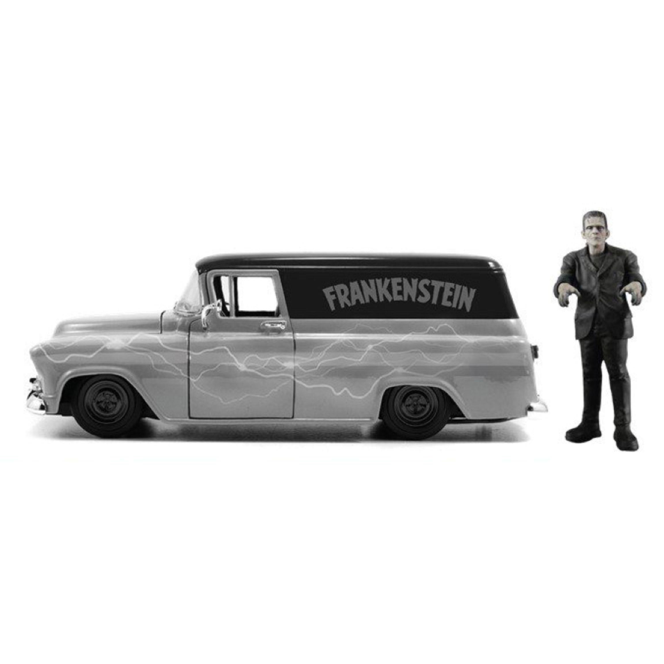 universal monsters - chevy suburban 1957 with franksenstein 1:24 scale hollywood ride