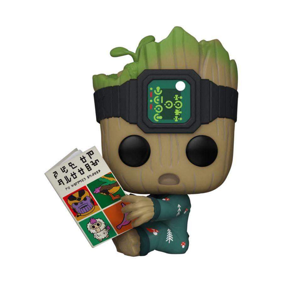 i am groot (tv) - groot pjs w/book pop! vinyl