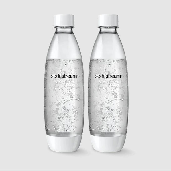 sodastream 1 Litre Single Fuse Metal Bottle, Silver