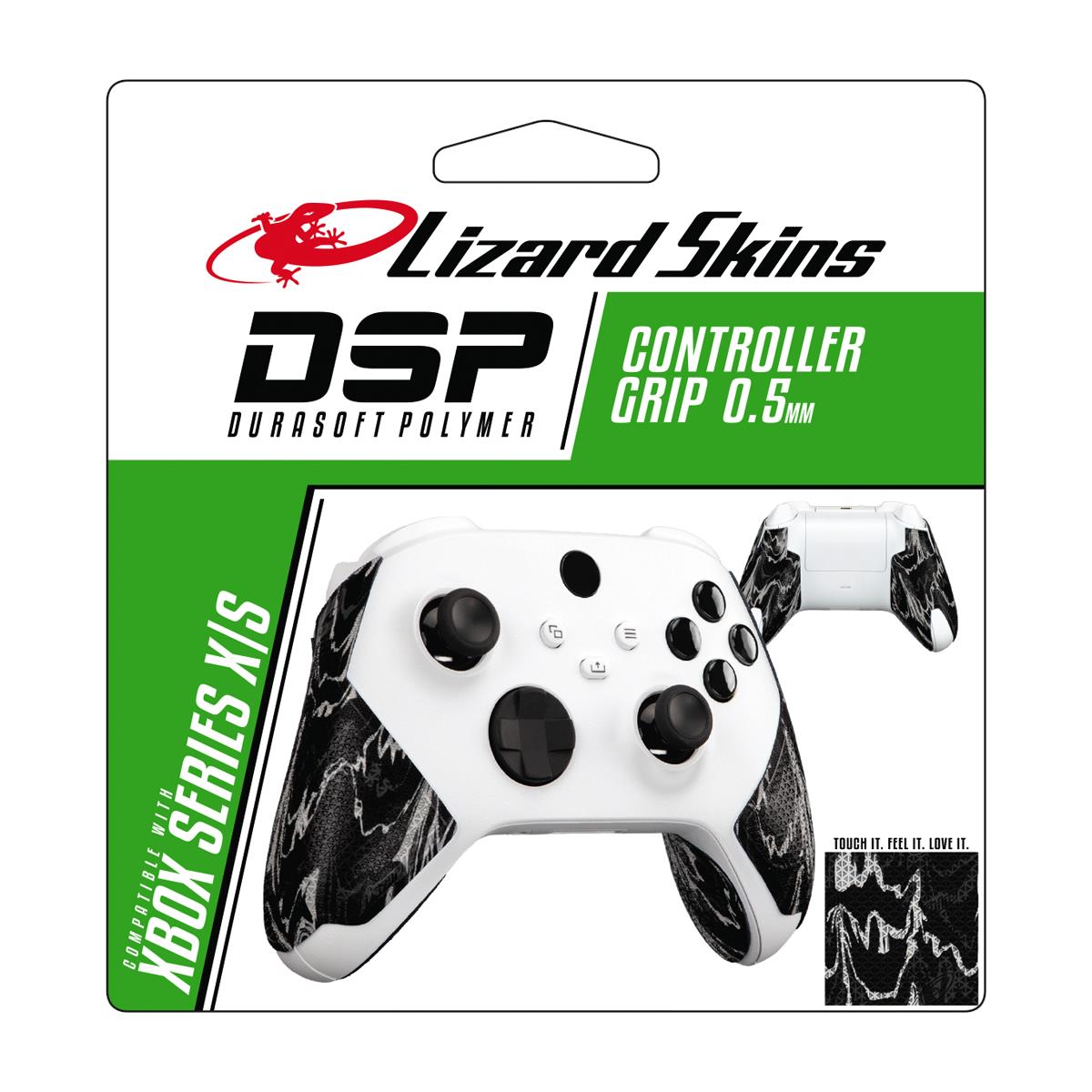 lizard skins dsp controller grip for xbx (black camo)