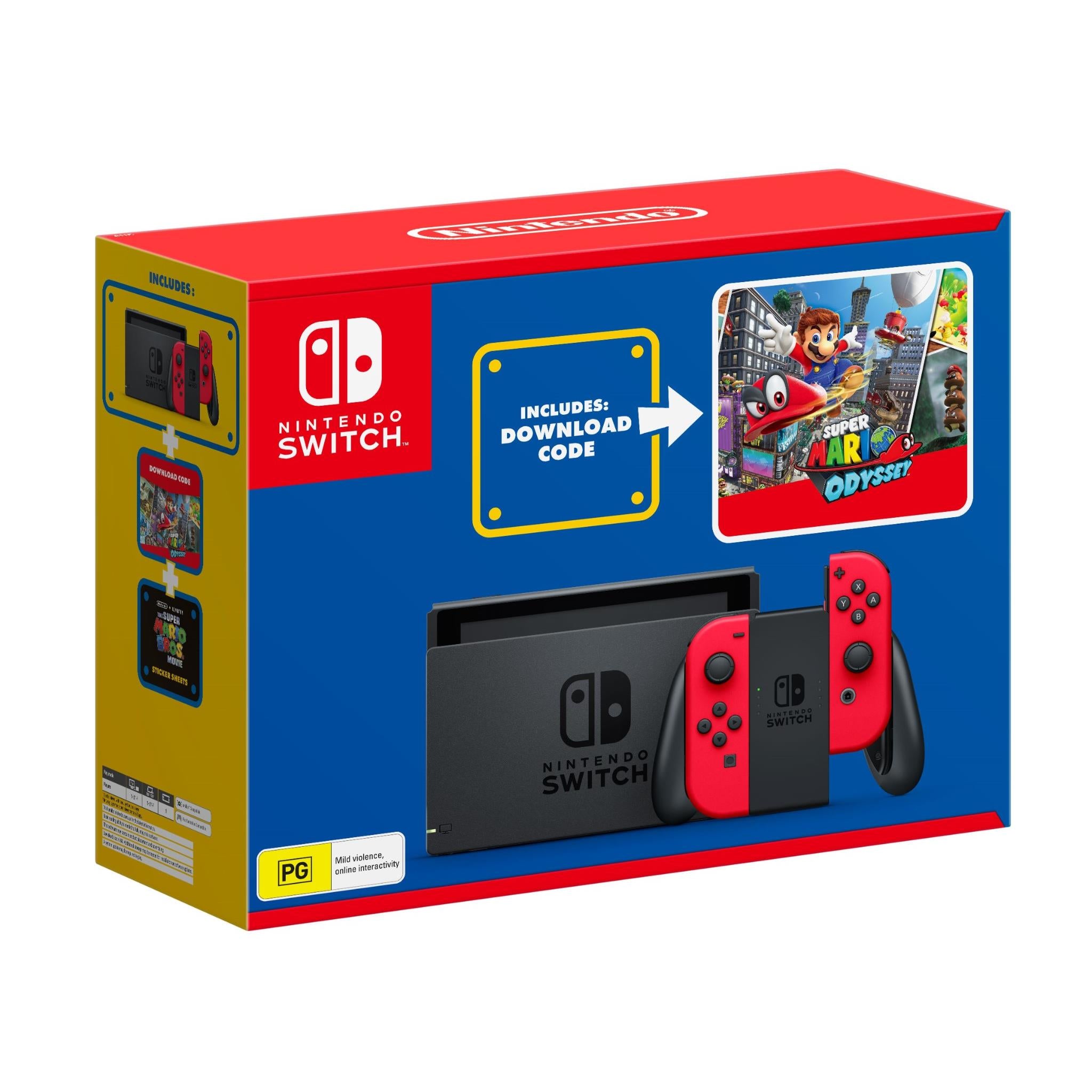 nintendo switch console super mario odyssey bundle