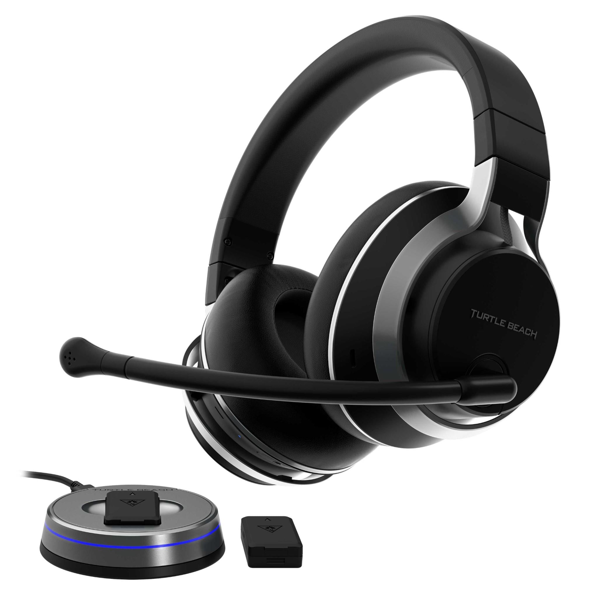 turtle beach stealth pro multiplatform wireless noise-cancelling gaming headset for playstation (black)