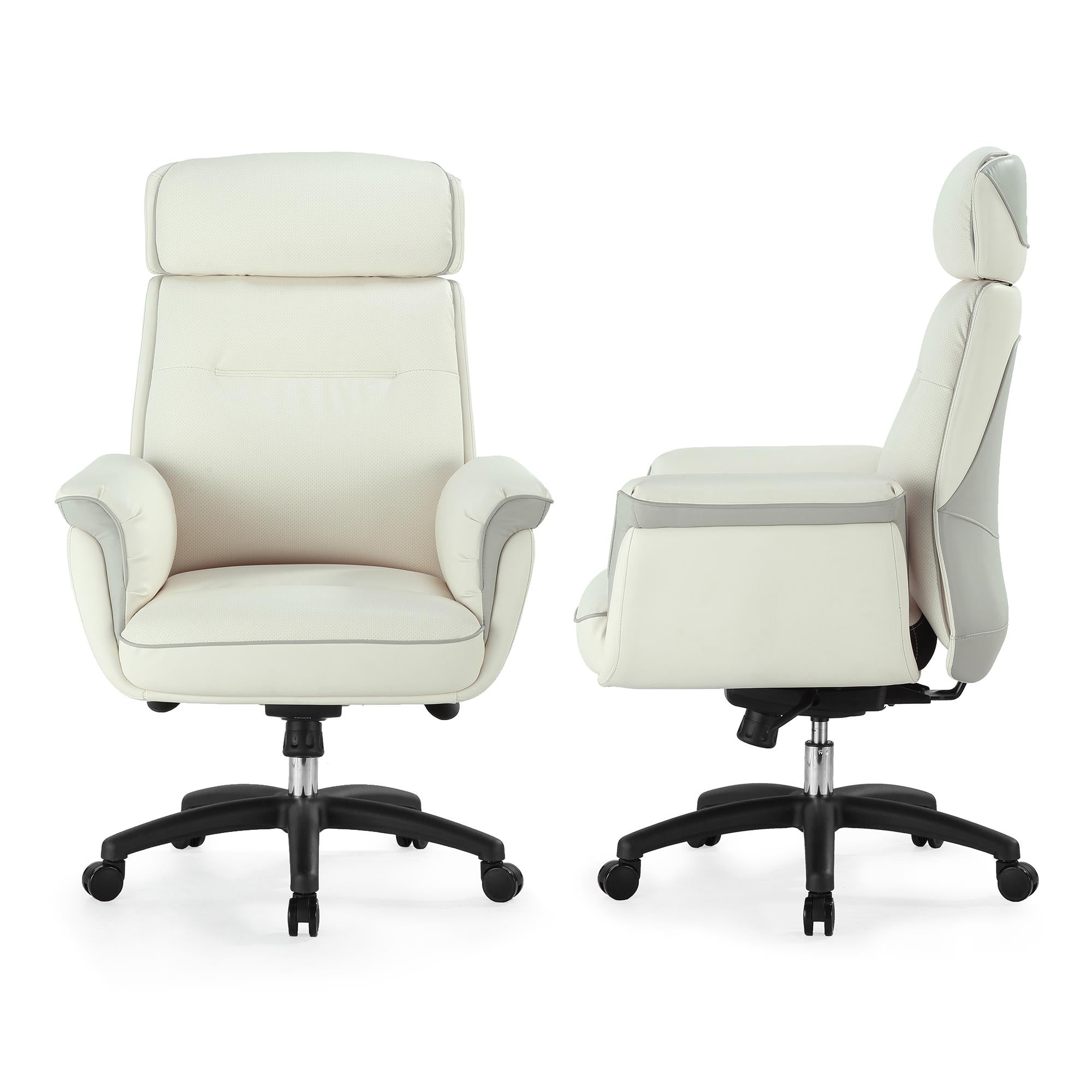 eureka royal executive sofa chair (white)