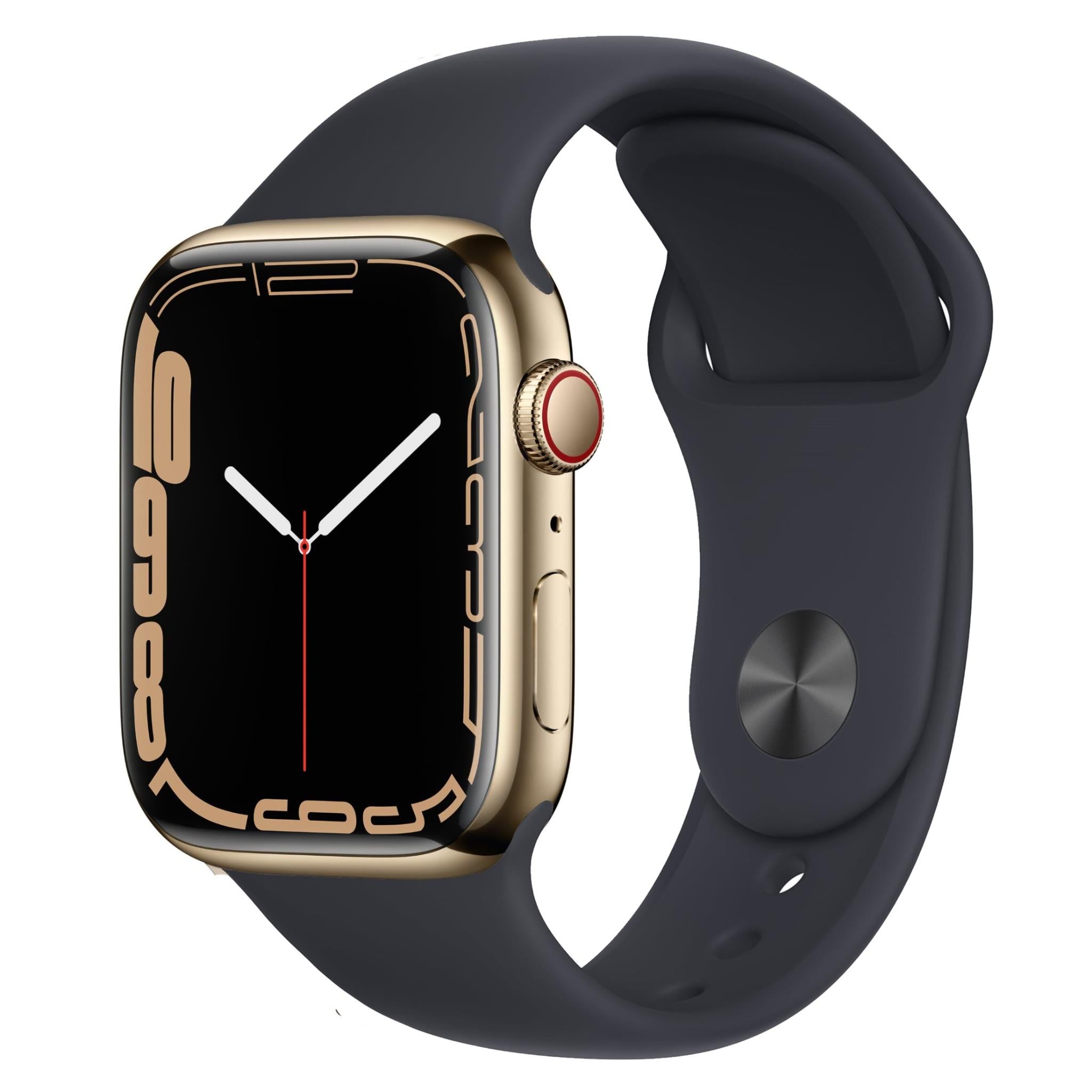 apple watch series 7 45mm gold stainless steel case gps + cellular [^renewed]