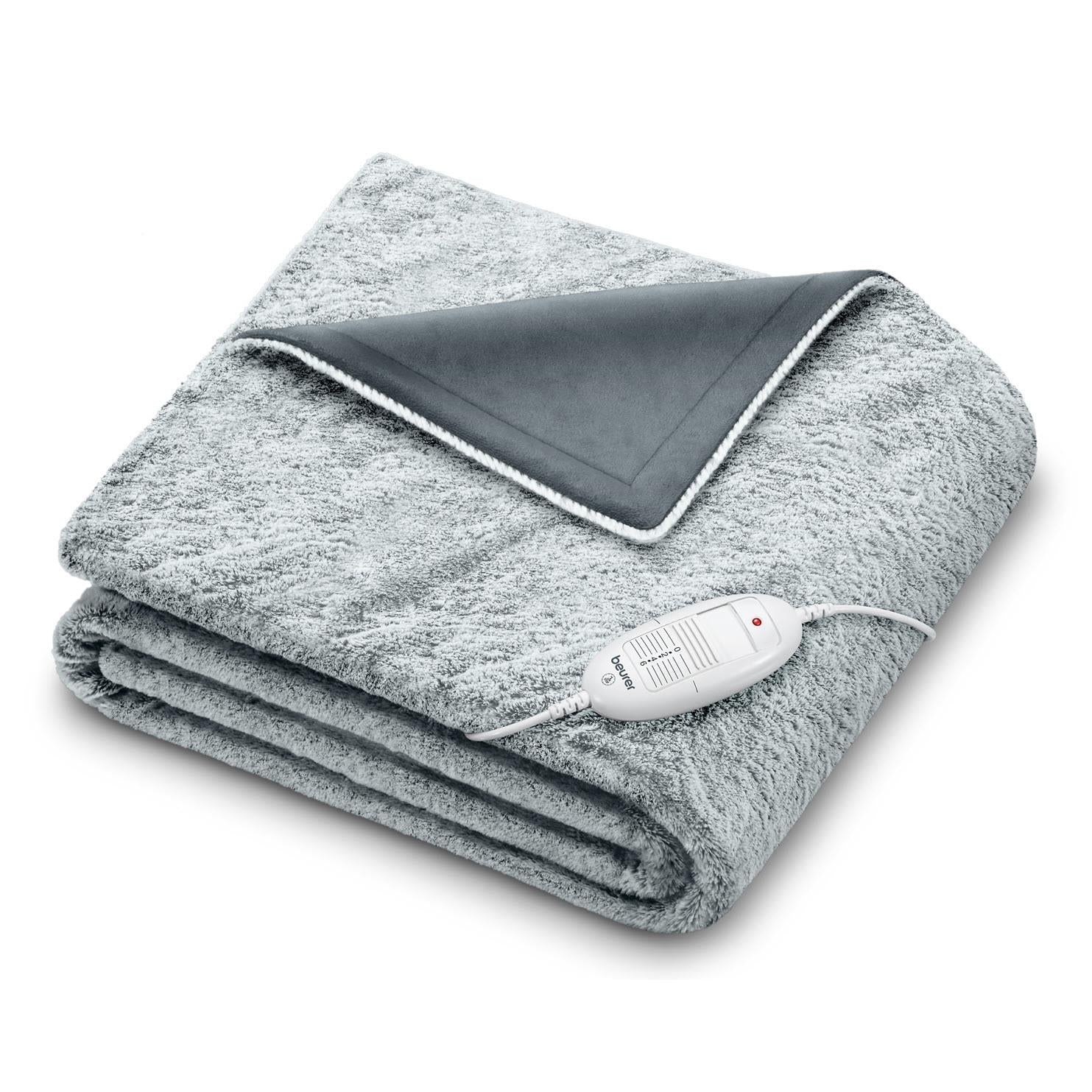 beurer hd75g heated overblanket throw (cosy nordic grey)