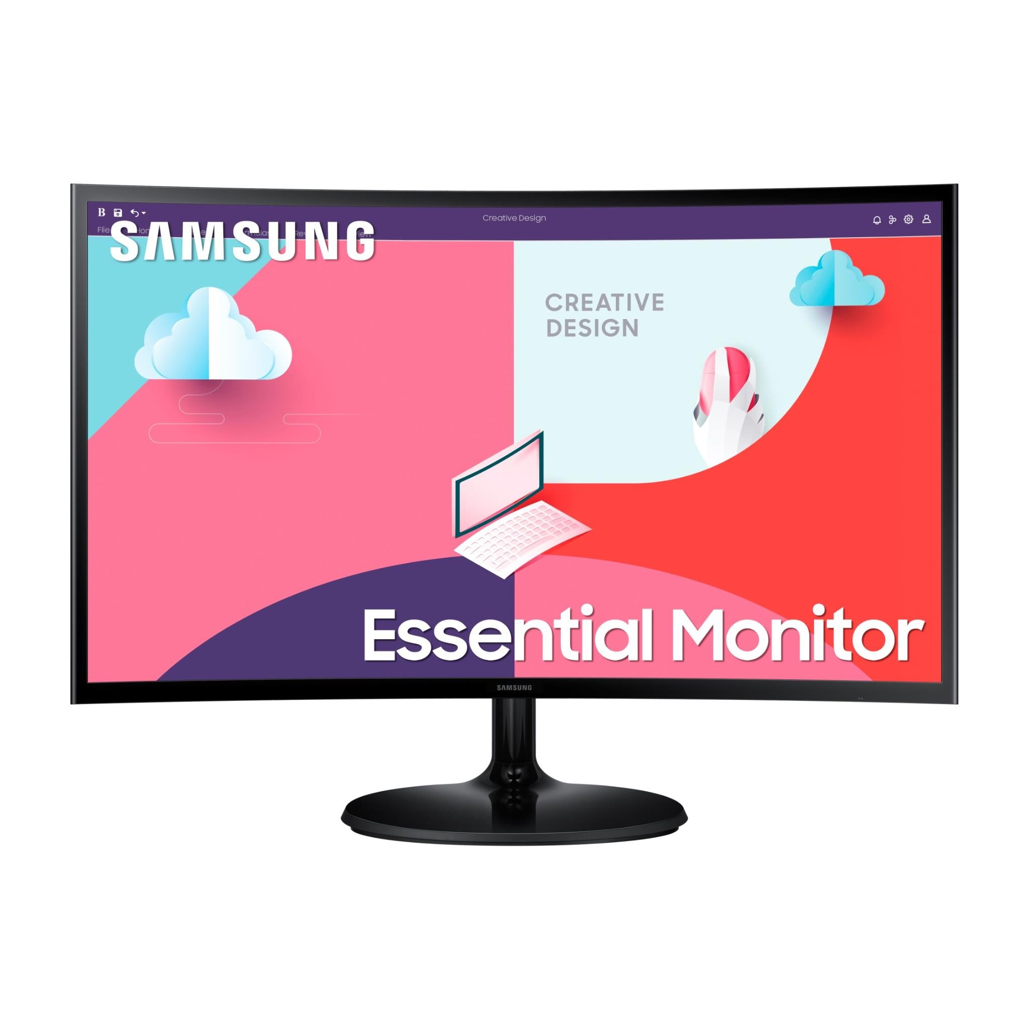 samsung ls24c360 24" fhd curved monitor