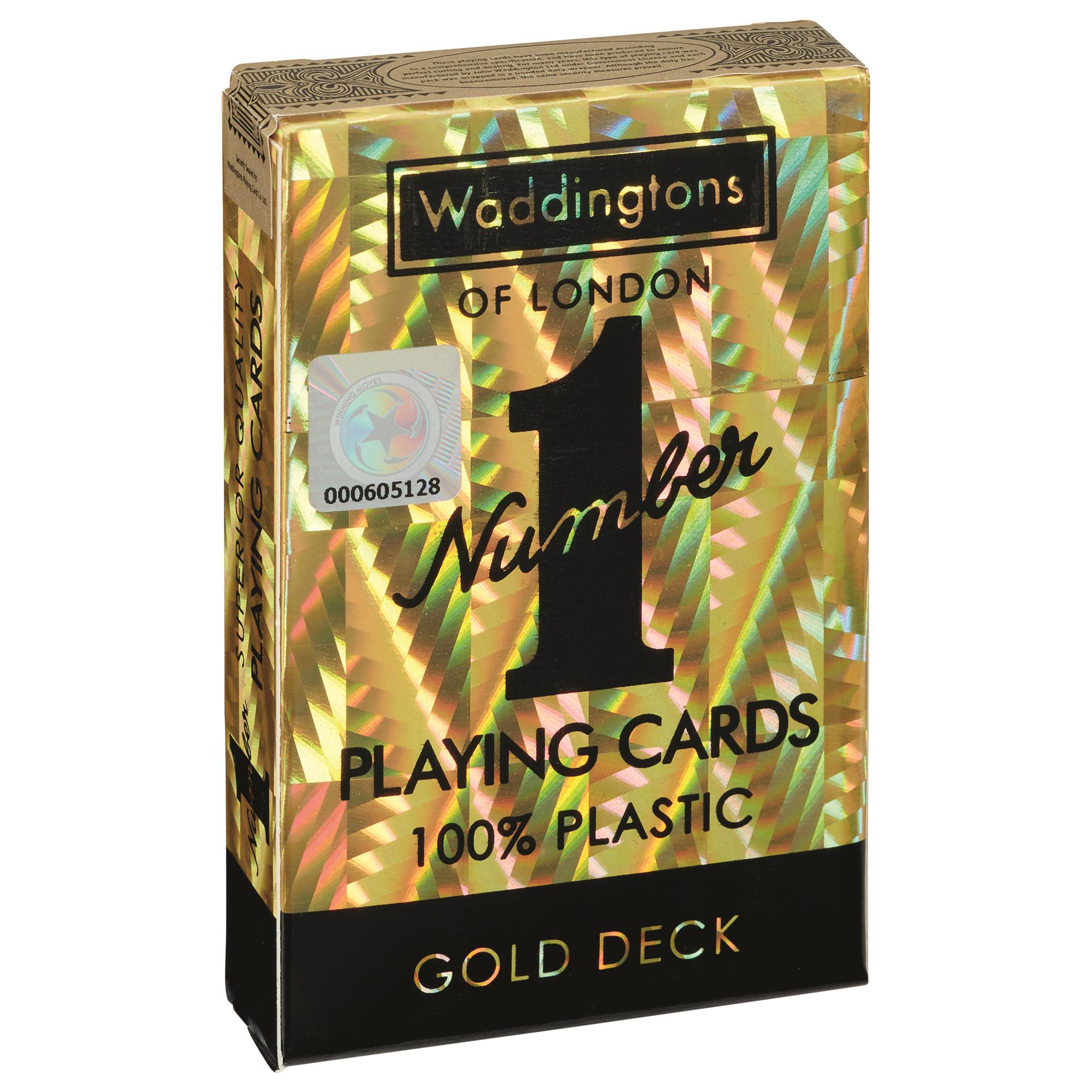 classic gold number 1 playing cards