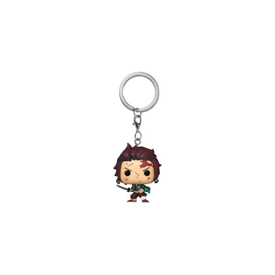 demon slayer - tanjiro (battle damage) pop! keychain