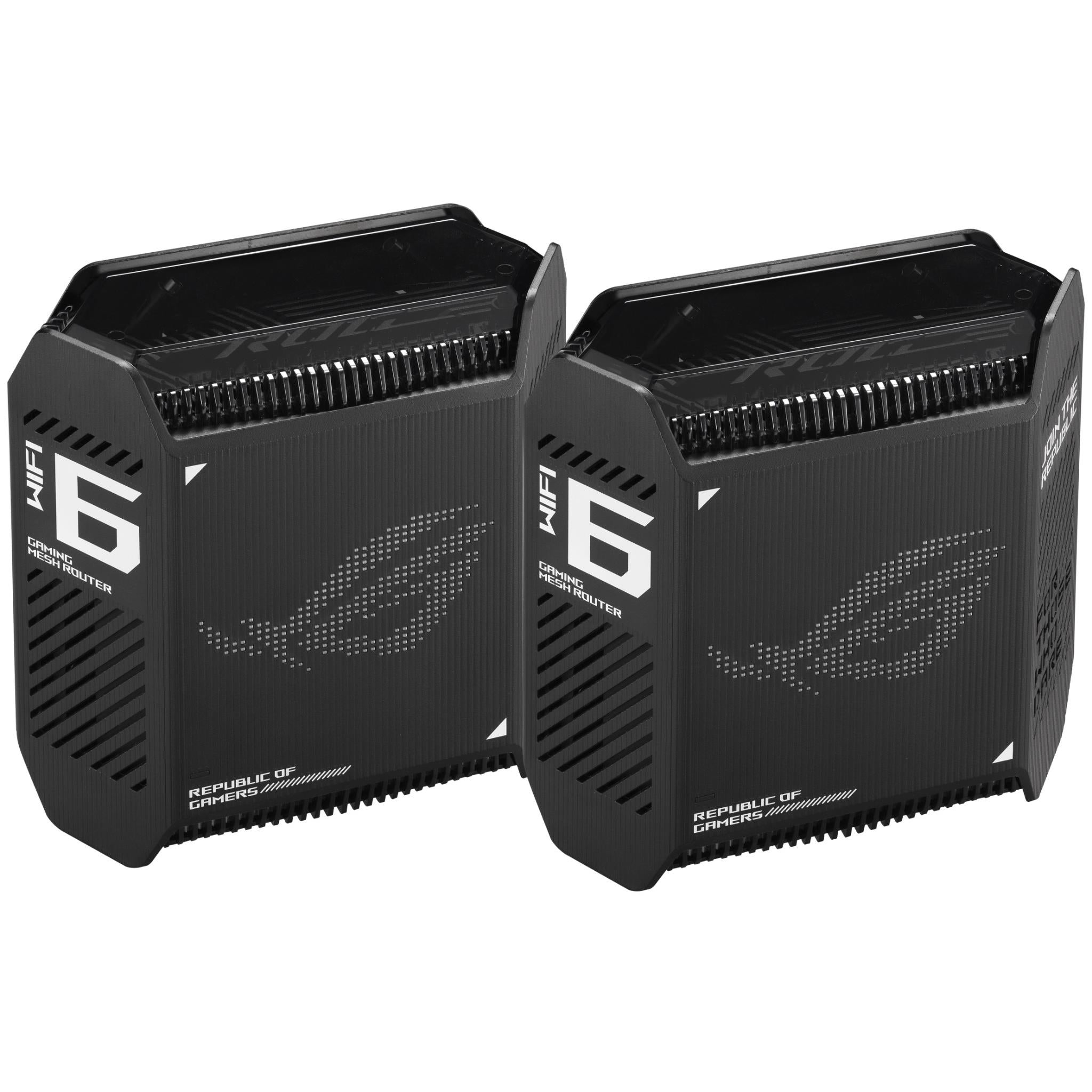 asus rog rapture gt6 tri-band wifi 6 gaming mesh wifi system (2 pack)