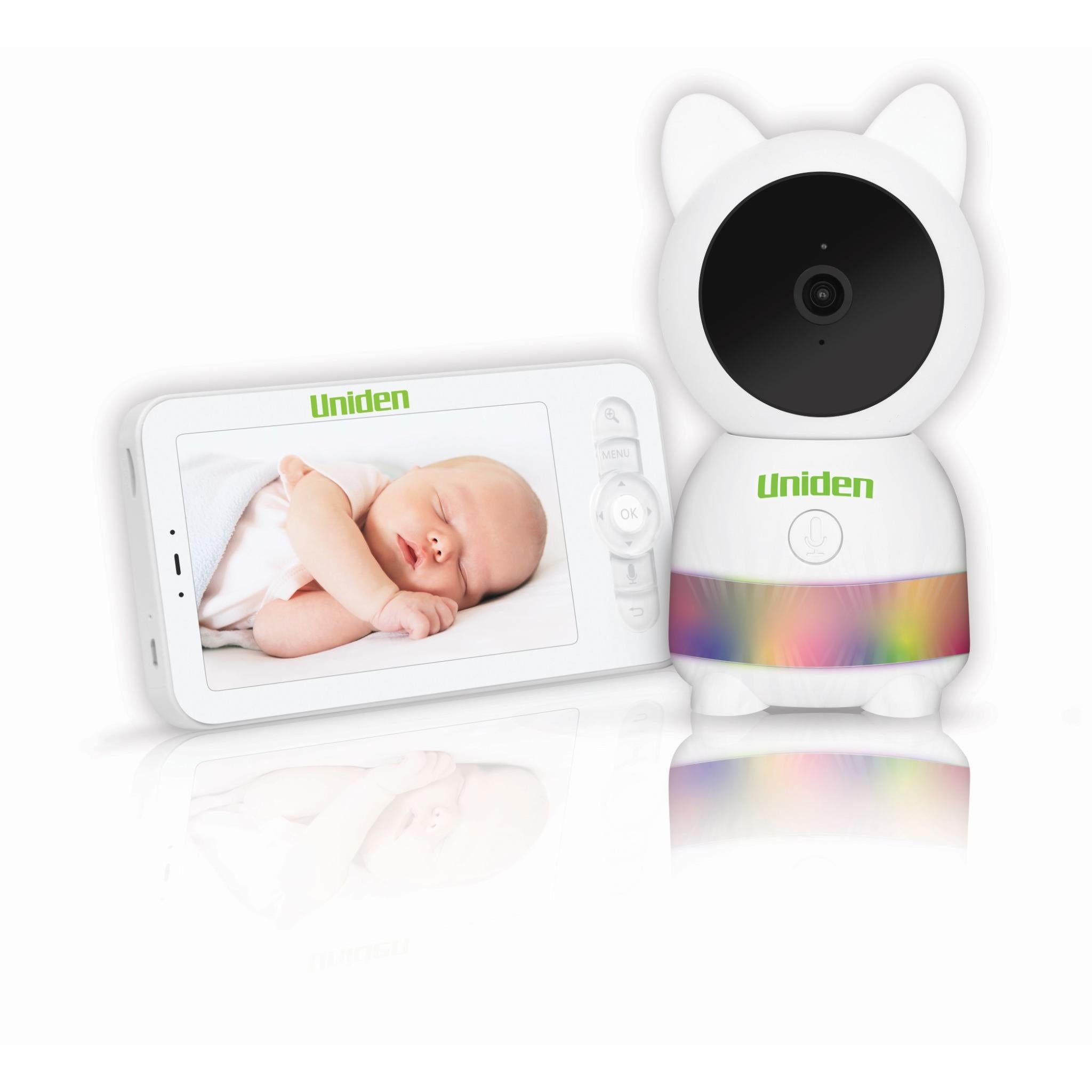 uniden bw6181r 2k super hd 5” smart baby monitor with smartphone access