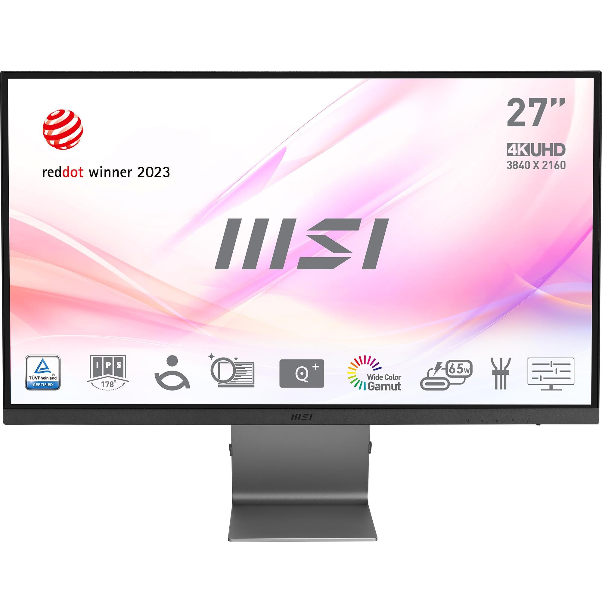 msi modern md271ul 27" 4k usb-c 65w professional monitor