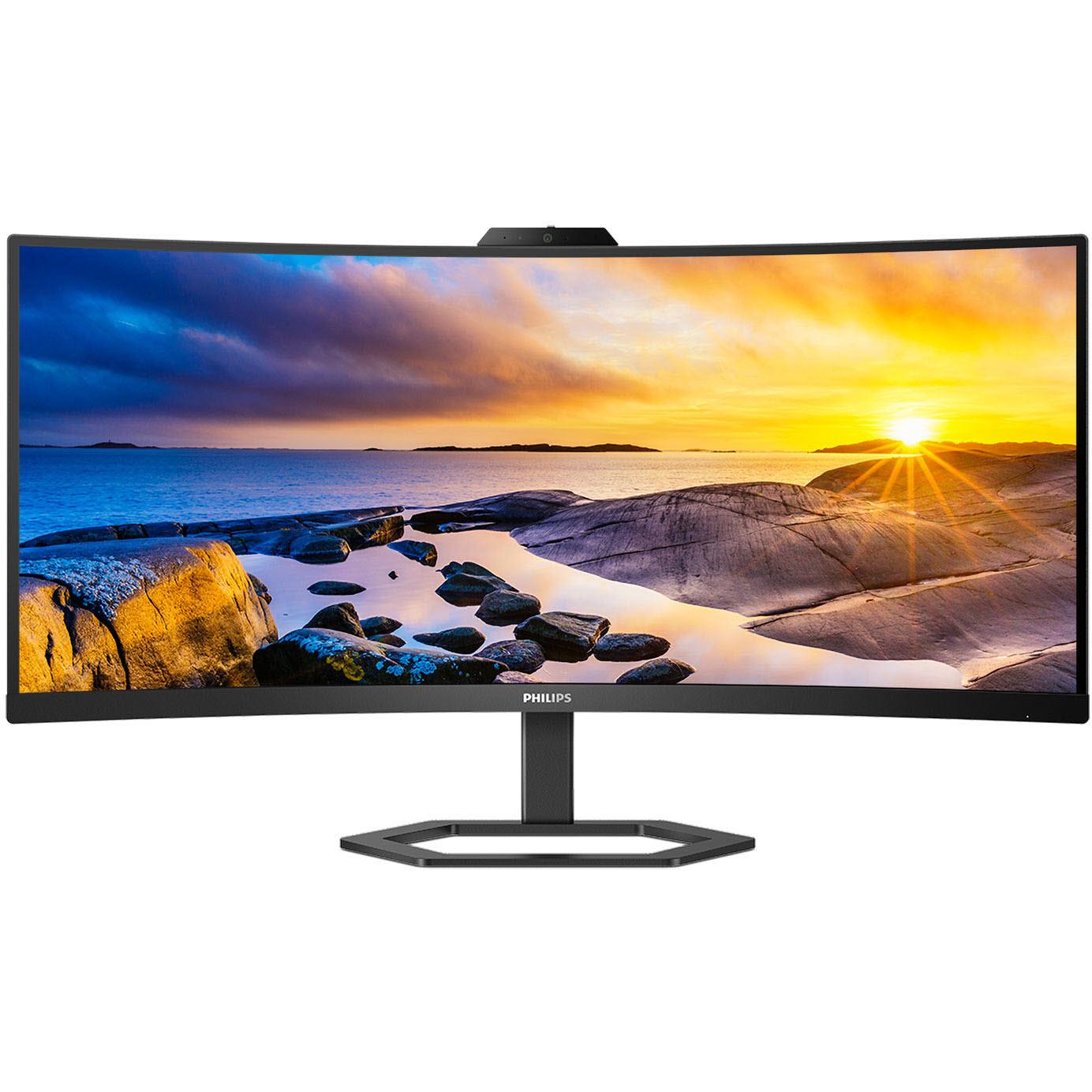 philips 34e1c5600he 34'' curved 100hz wqhd monitor with windows hello webcam