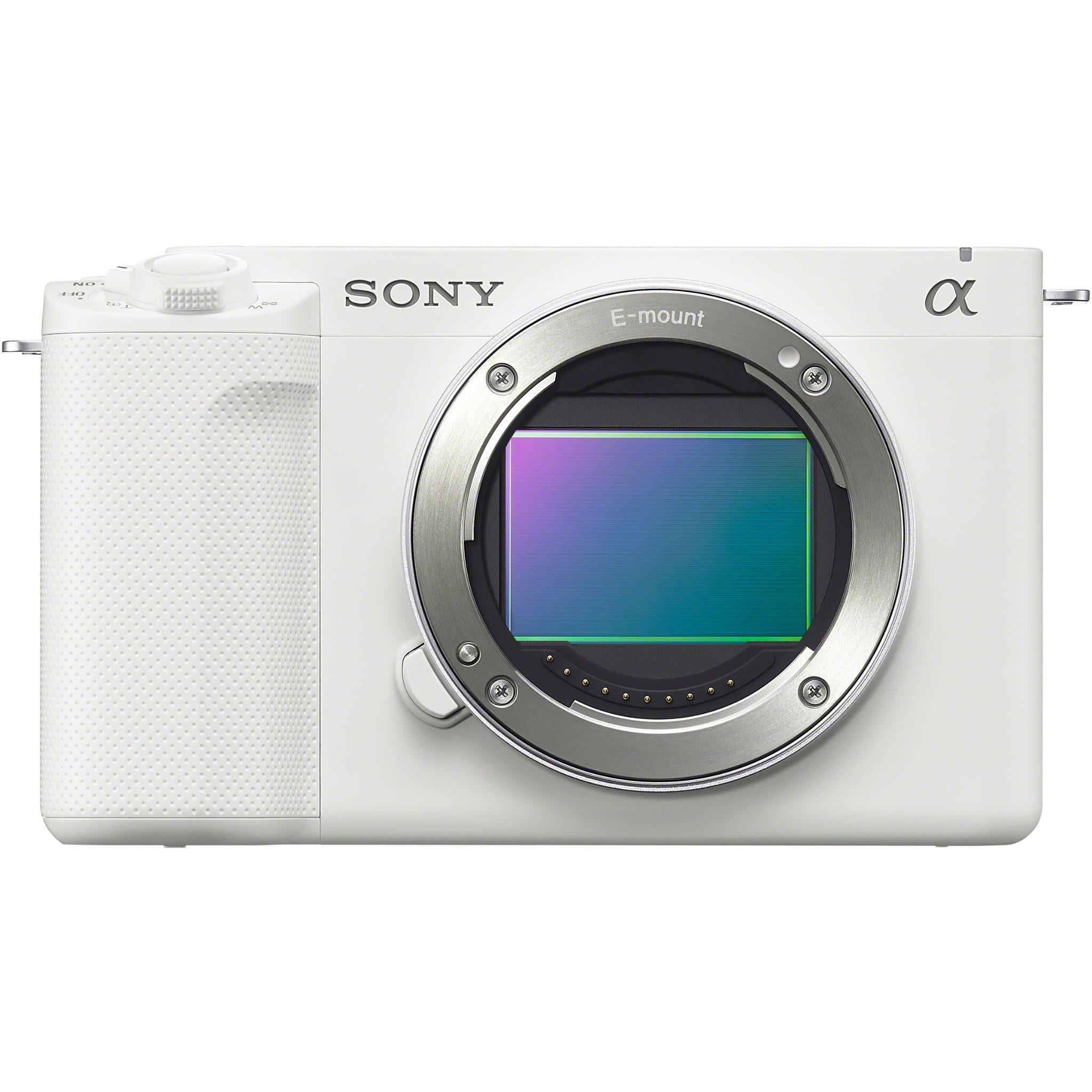 sony zv-e1 mirrorless full frame vlog camera (white) [body only]