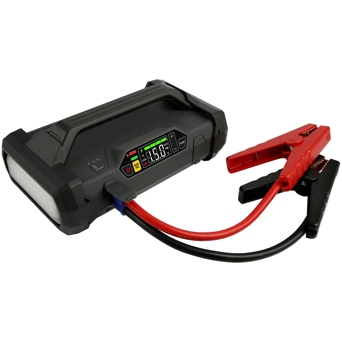 lokithor 12v 2000 amp jump starter & 150psi air compressor