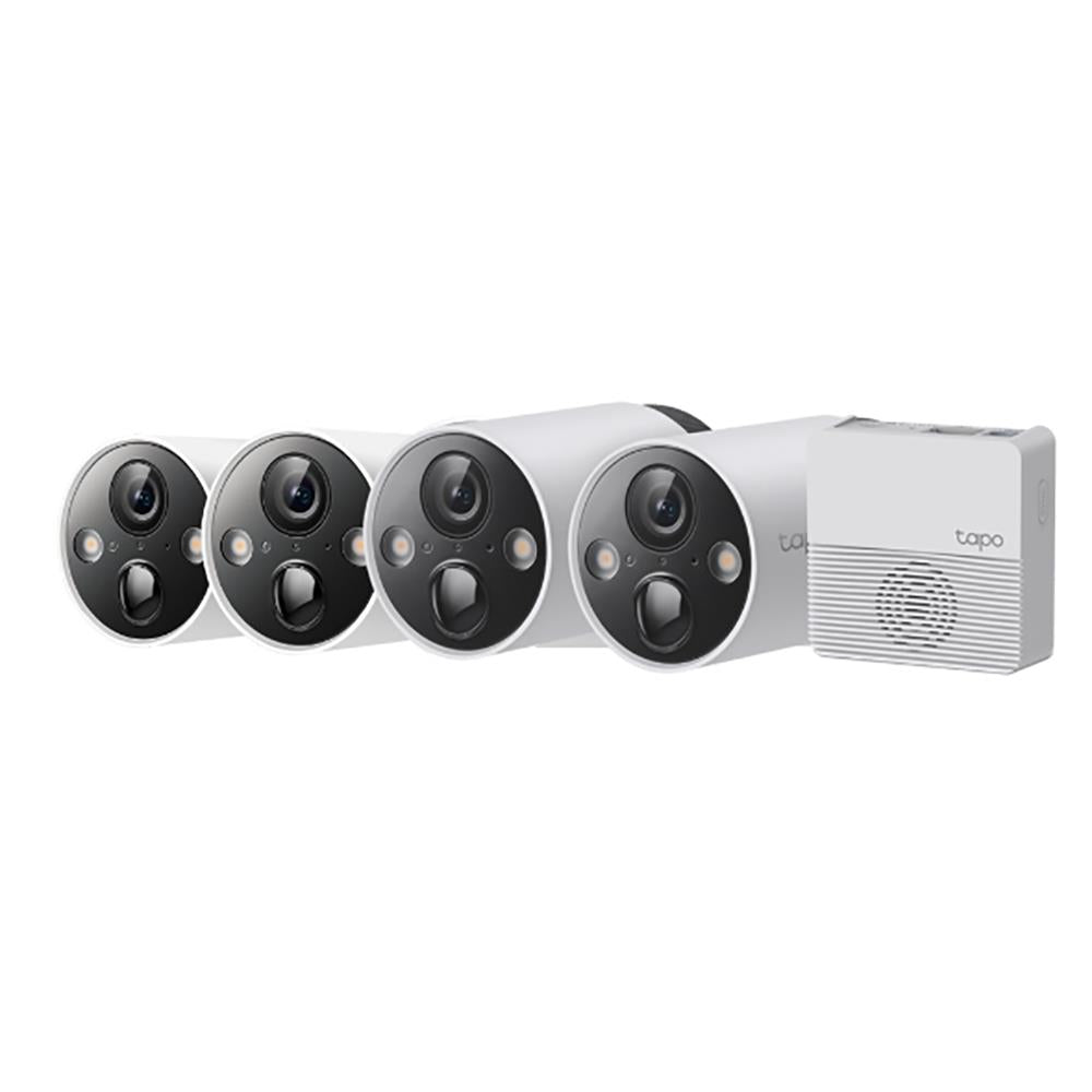 tp-link tapo smart 2k wire-free security camera system (4 pack)