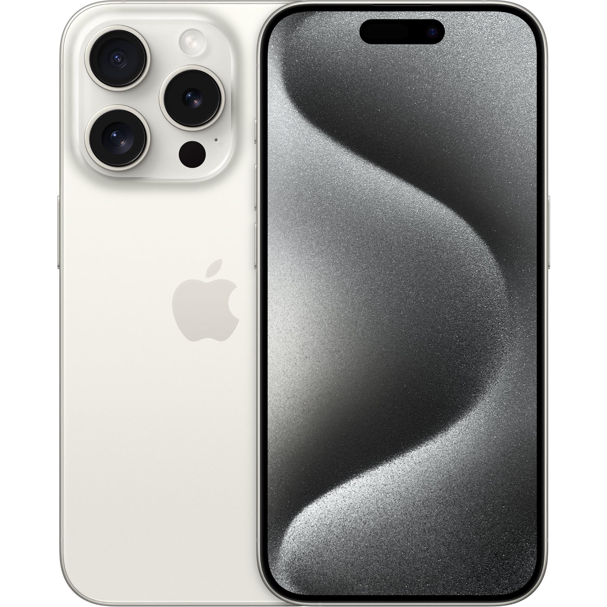 apple iphone 15 pro 512gb (white titanium)