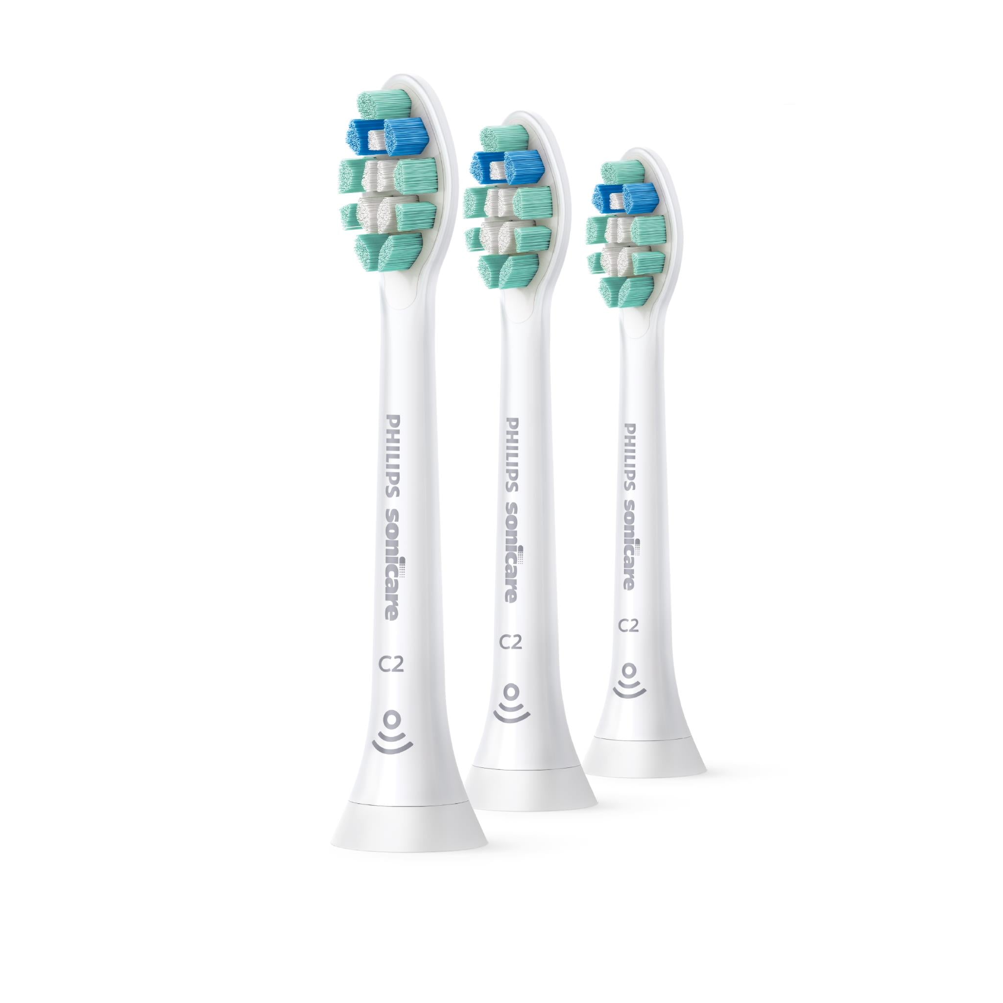philips sonicare optimal plaque defence replacement brush heads (3 pack)