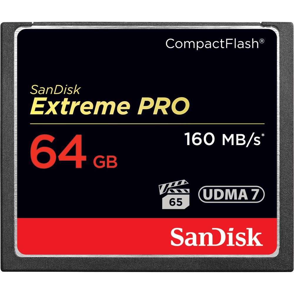 sandisk extreme pro 64gb compactflash memory card