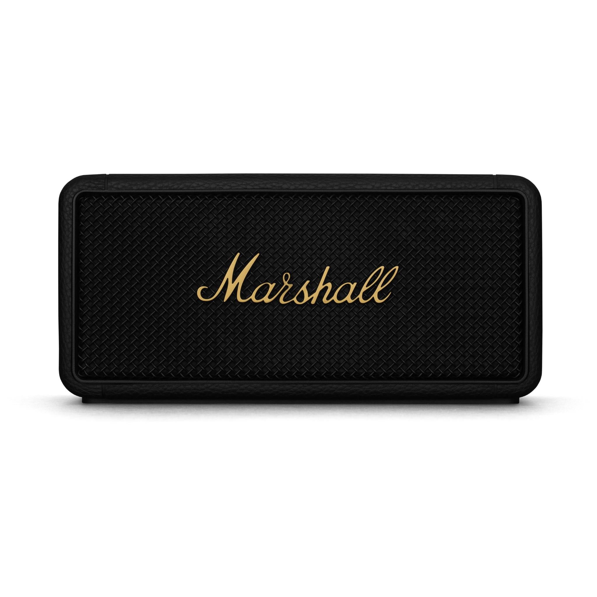 marshall middleton portable bluetooth speaker (black & brass)