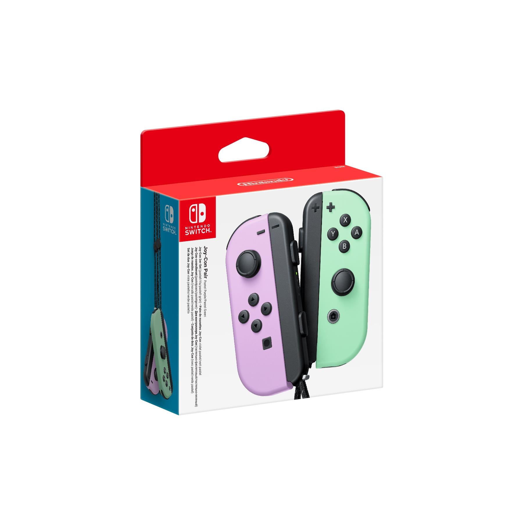 nintendo switch joy-con controller pair pastel purple & pastel green