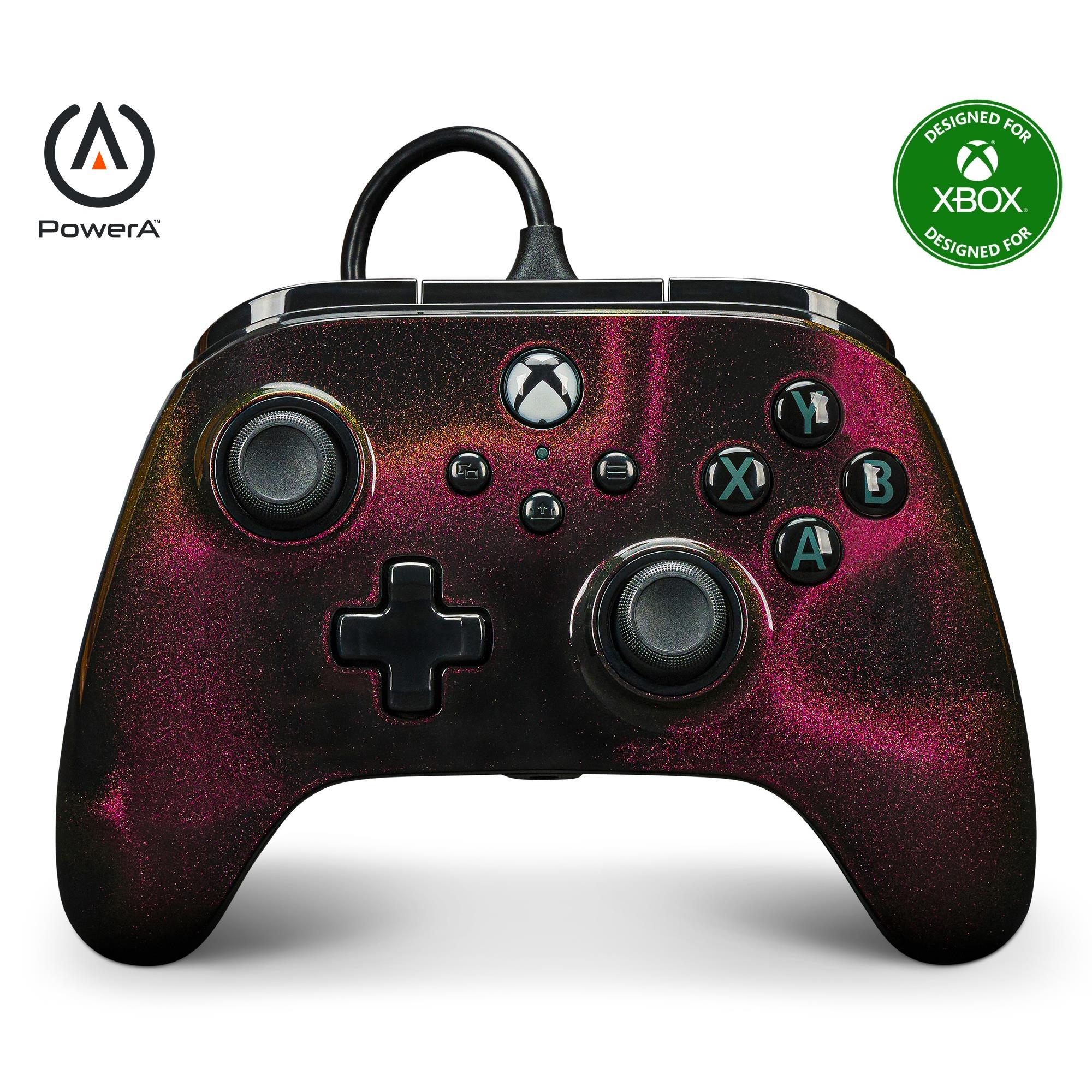 powera advantage wired controller for xbox series x|s (sparkle wave)