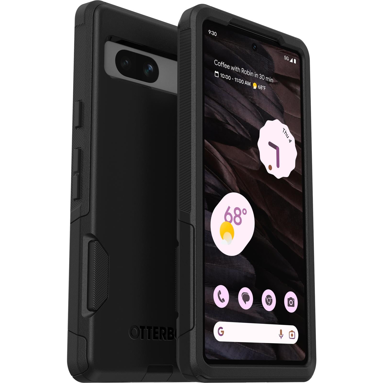 otterbox commuter case for pixel 7a (black)