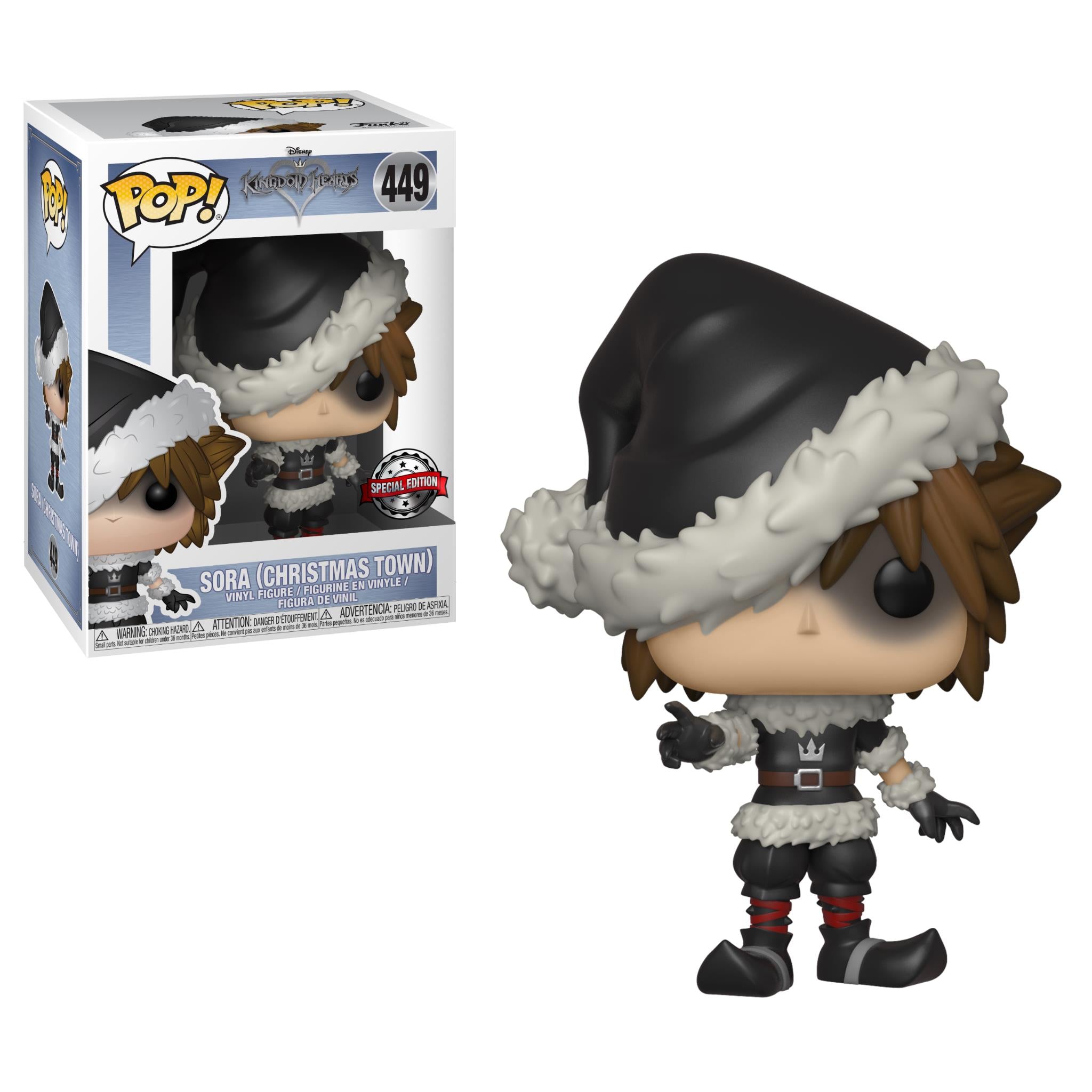 kingdom hearts iii - sora (christmas town) pop! vinyl