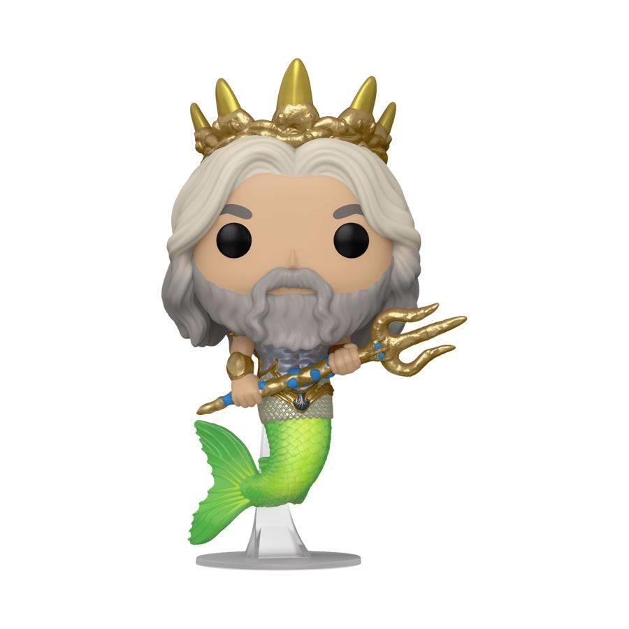 little mermaid (2023) - king triton pop! vinyl