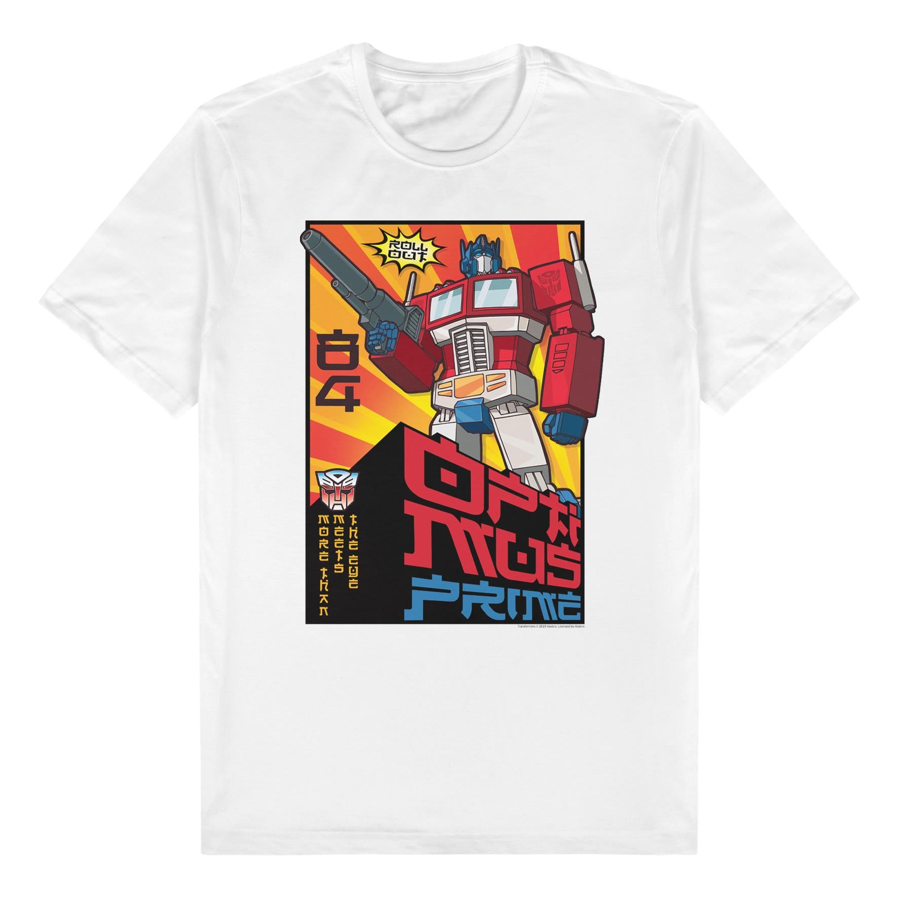 transformers - white retro t-shirt