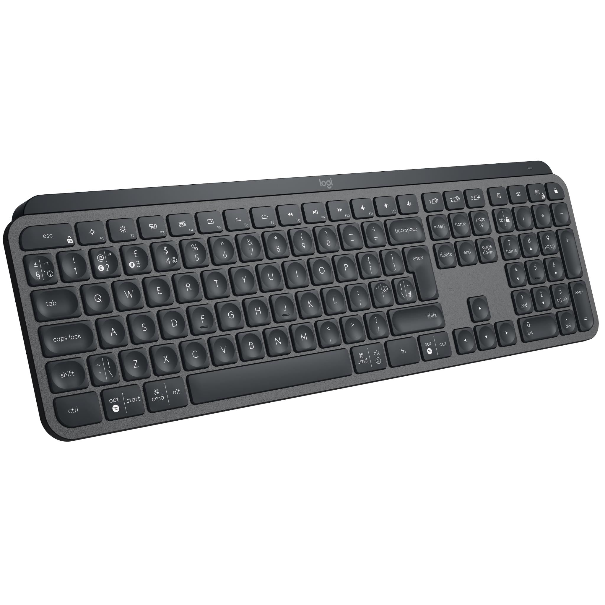 logitech mx keys s advanced wireless illuminated keyboard (graphite)